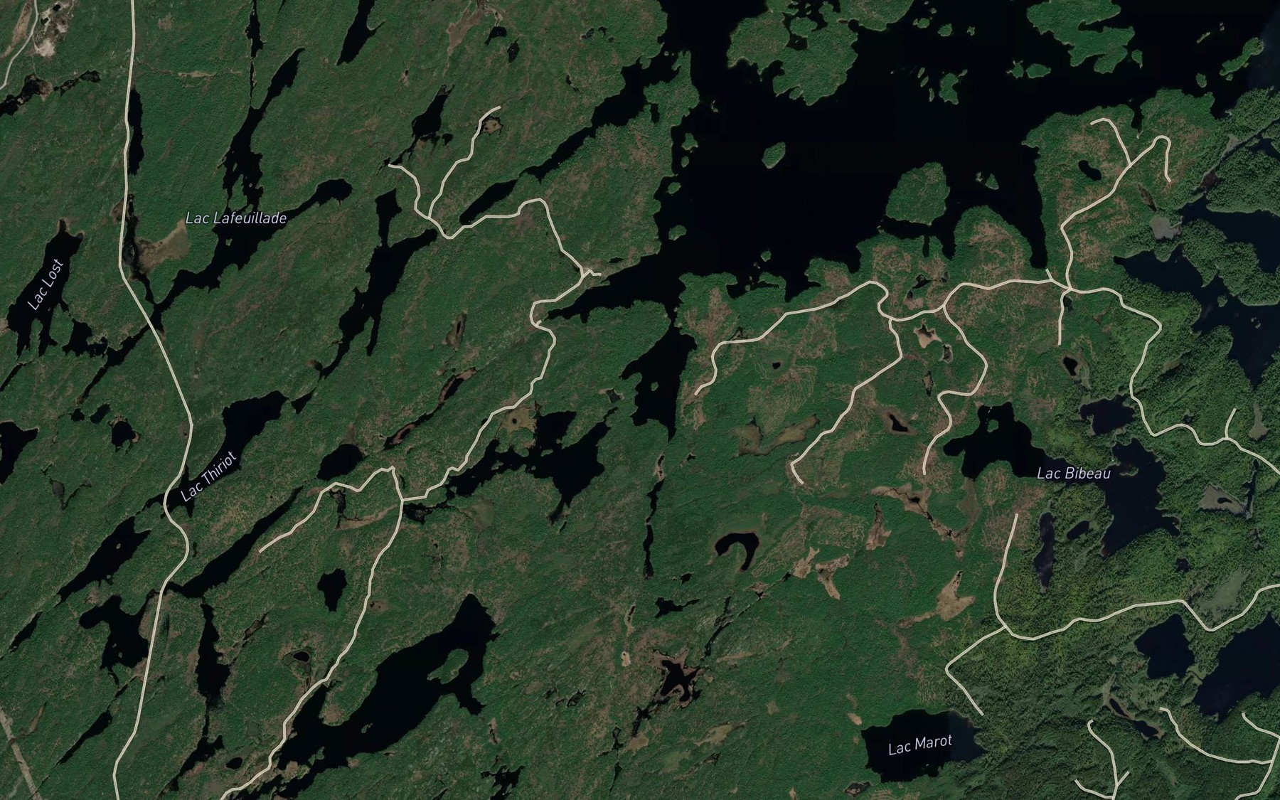 Satellite map of the Baie Pillette