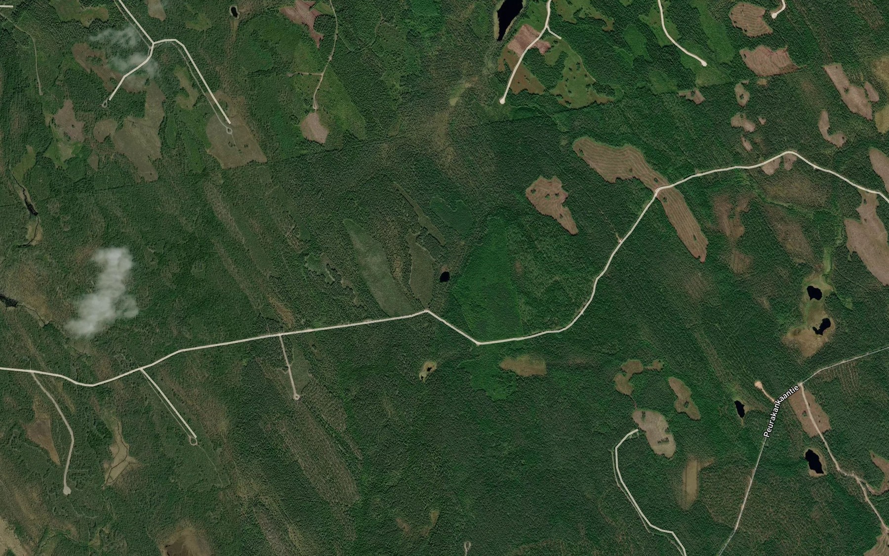 Satellite map of the Tikkasenlammit