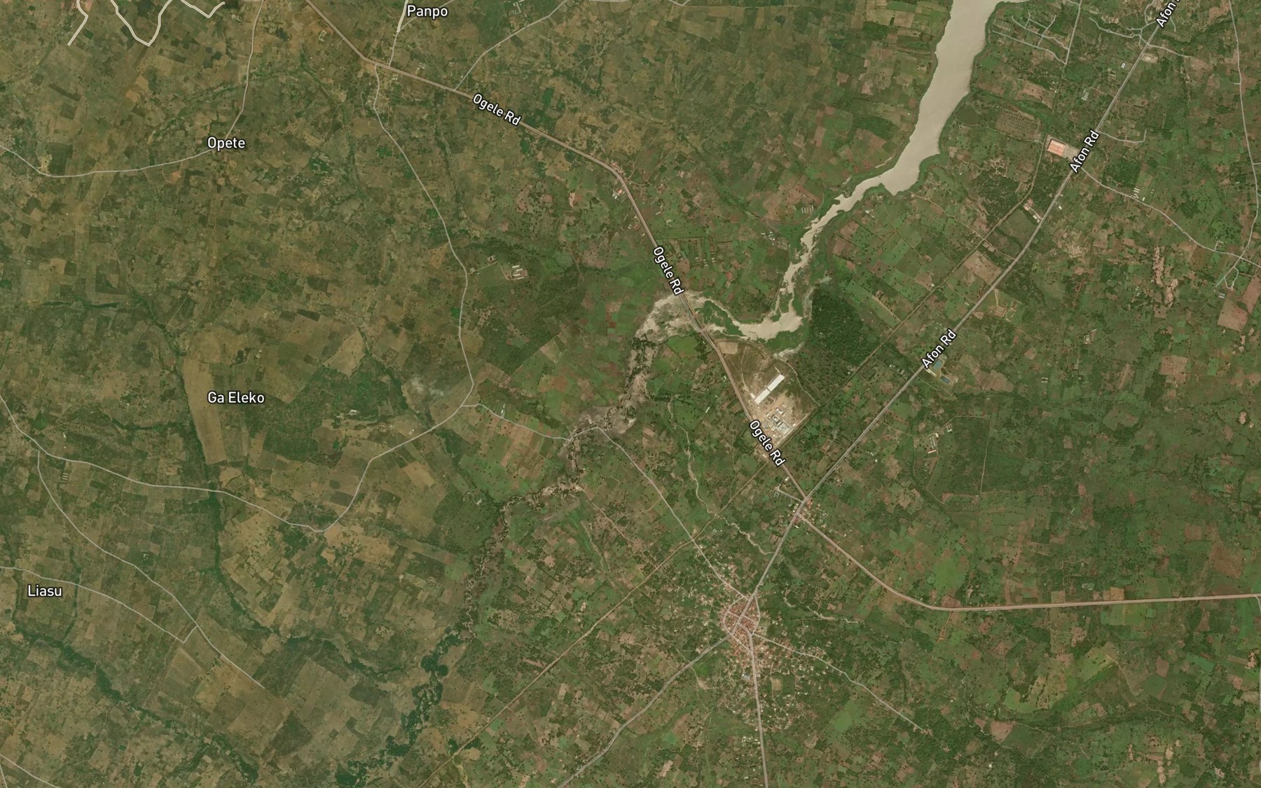 Satellite map of the RiverAfon