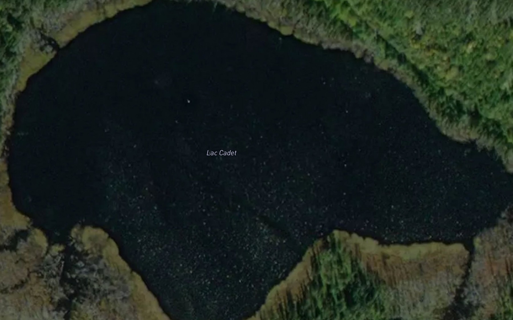 Satellite map of the Lac Cadet