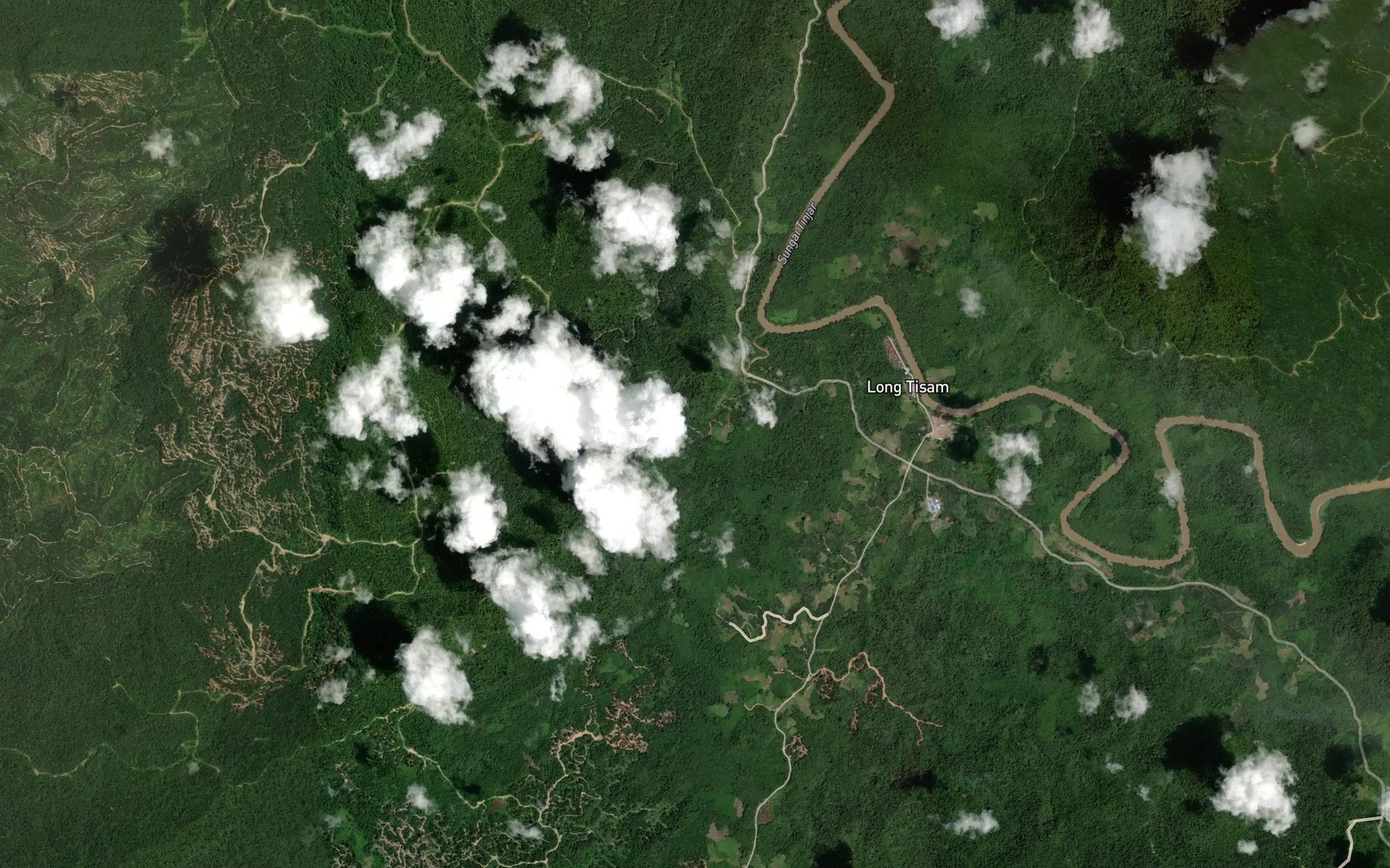 Satellite map of the Sungai Tisam