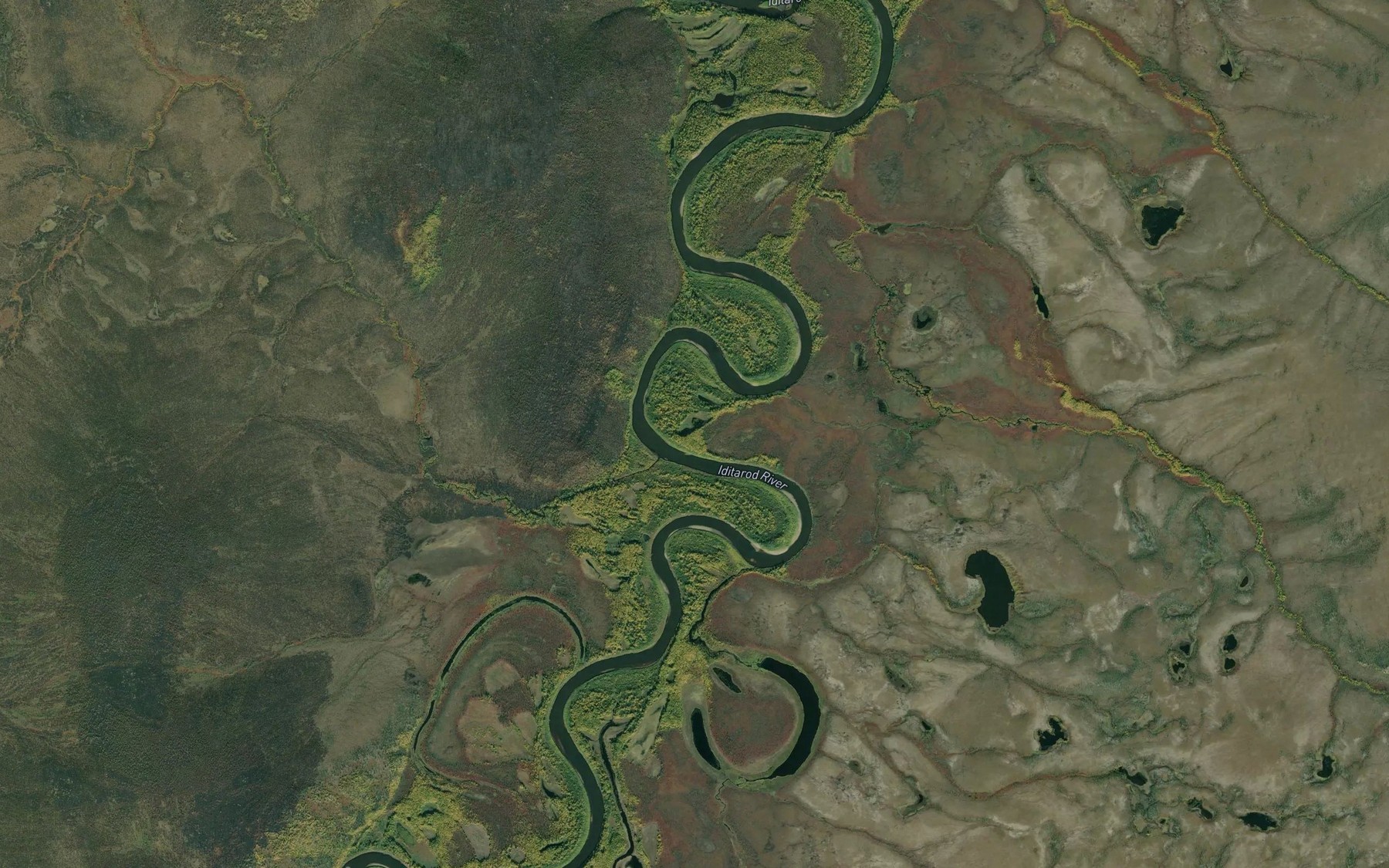 Satellite map of the Franklin Creek