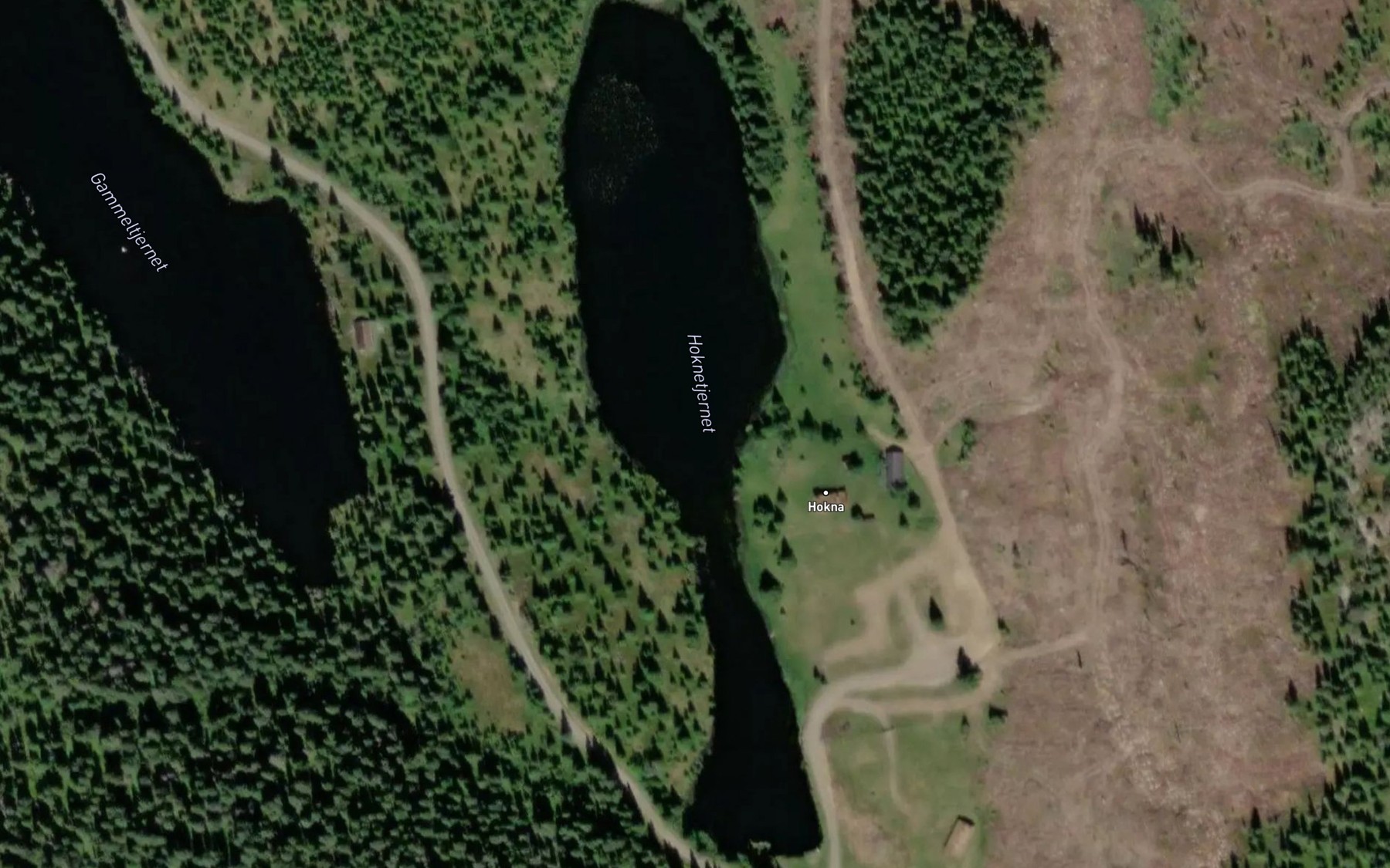 Satellite map of the Hoknetjernet