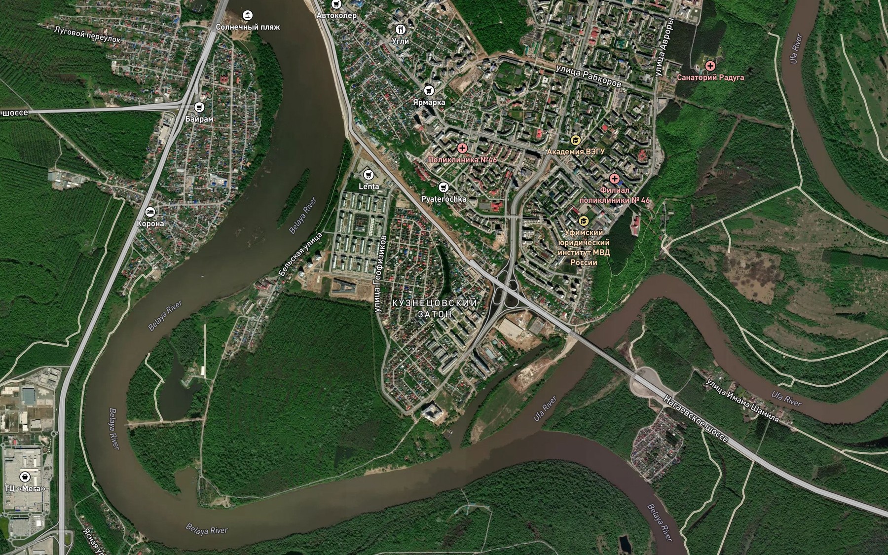 Satellite map of the Ozero Lopukhovoye