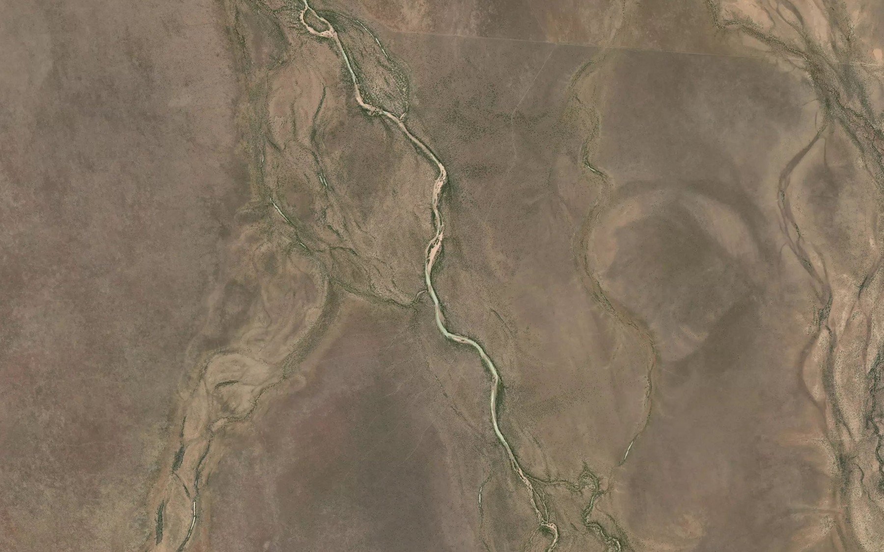 Satellite map of the Saxby River