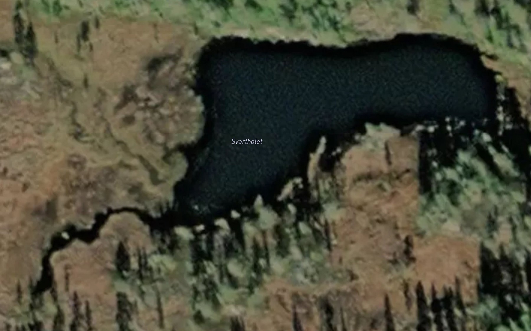 Satellite map of the Svartholet
