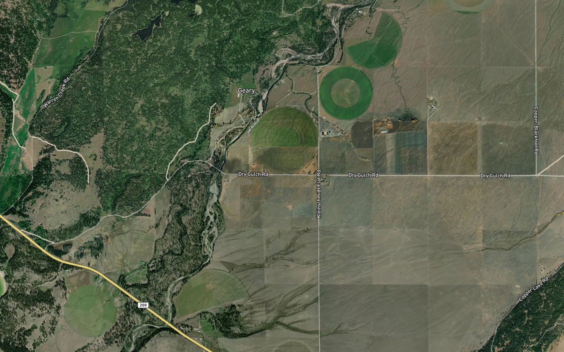 Satellite map of the Hoffland Lateral