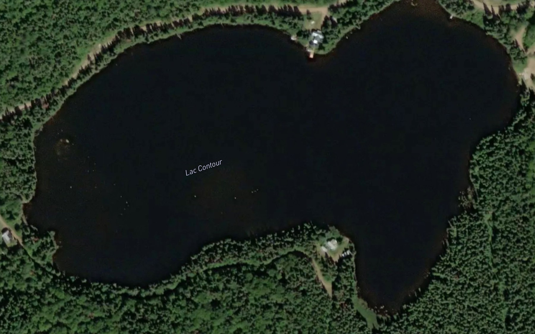 Satellite map of the Lac Contour