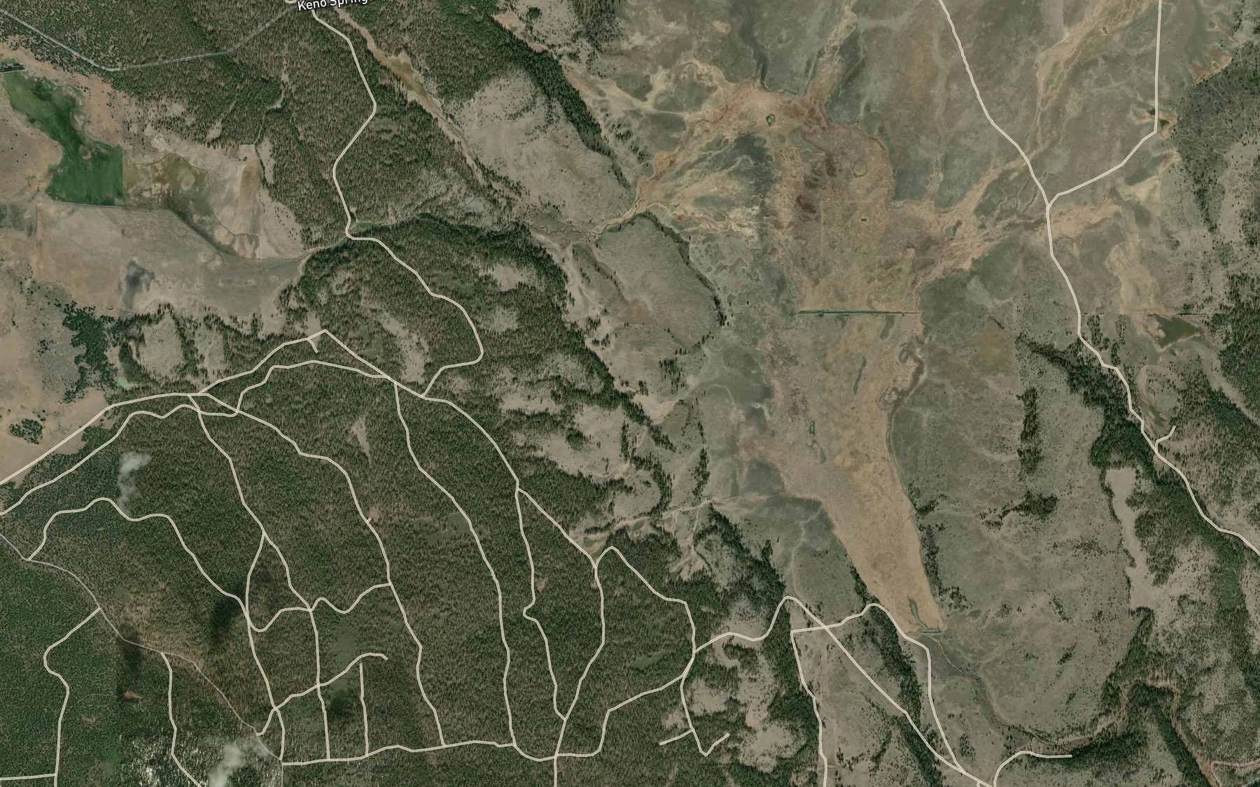Satellite map of the Gary Reservoir