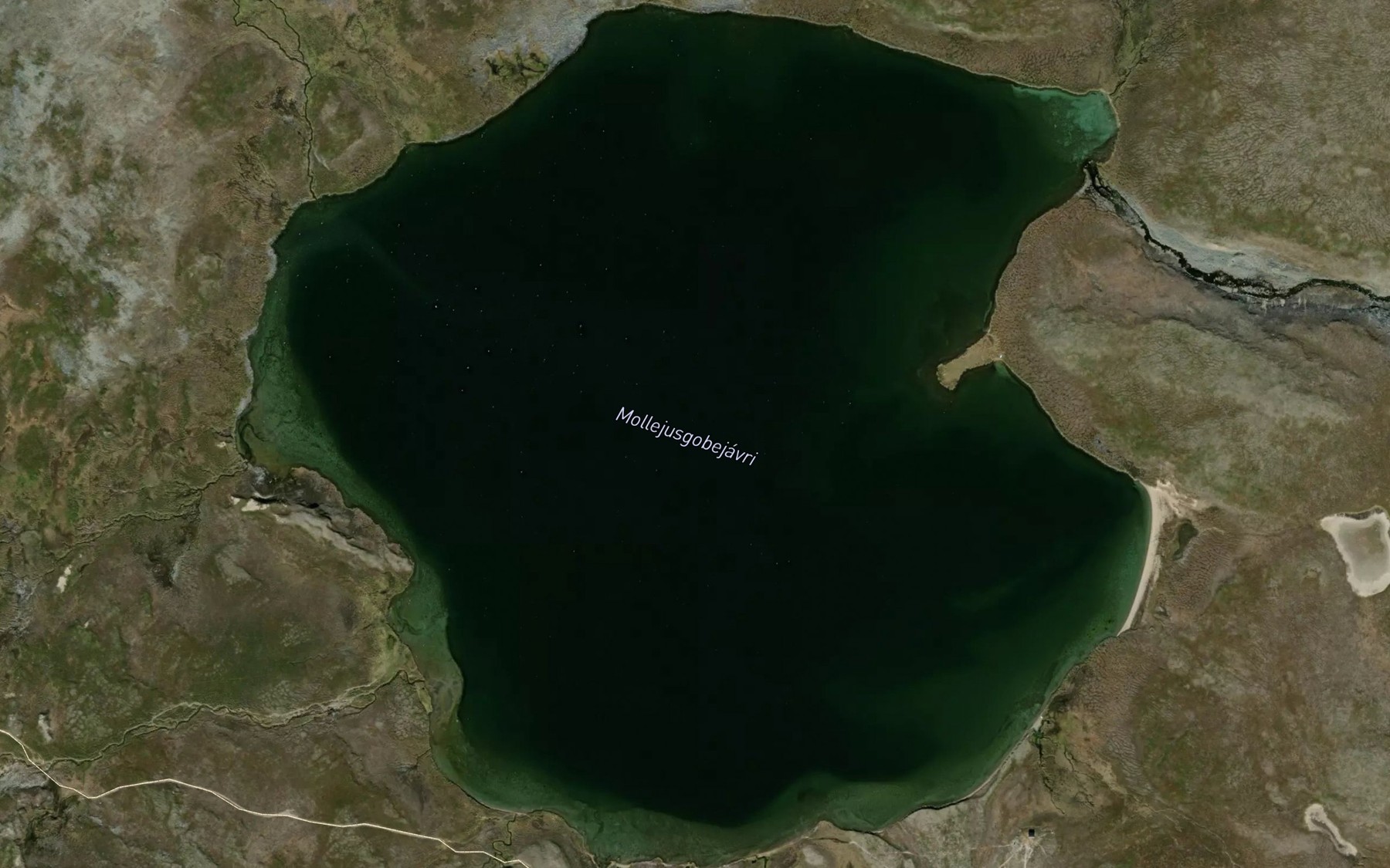 Satellite map of the Mollejusgobejavri