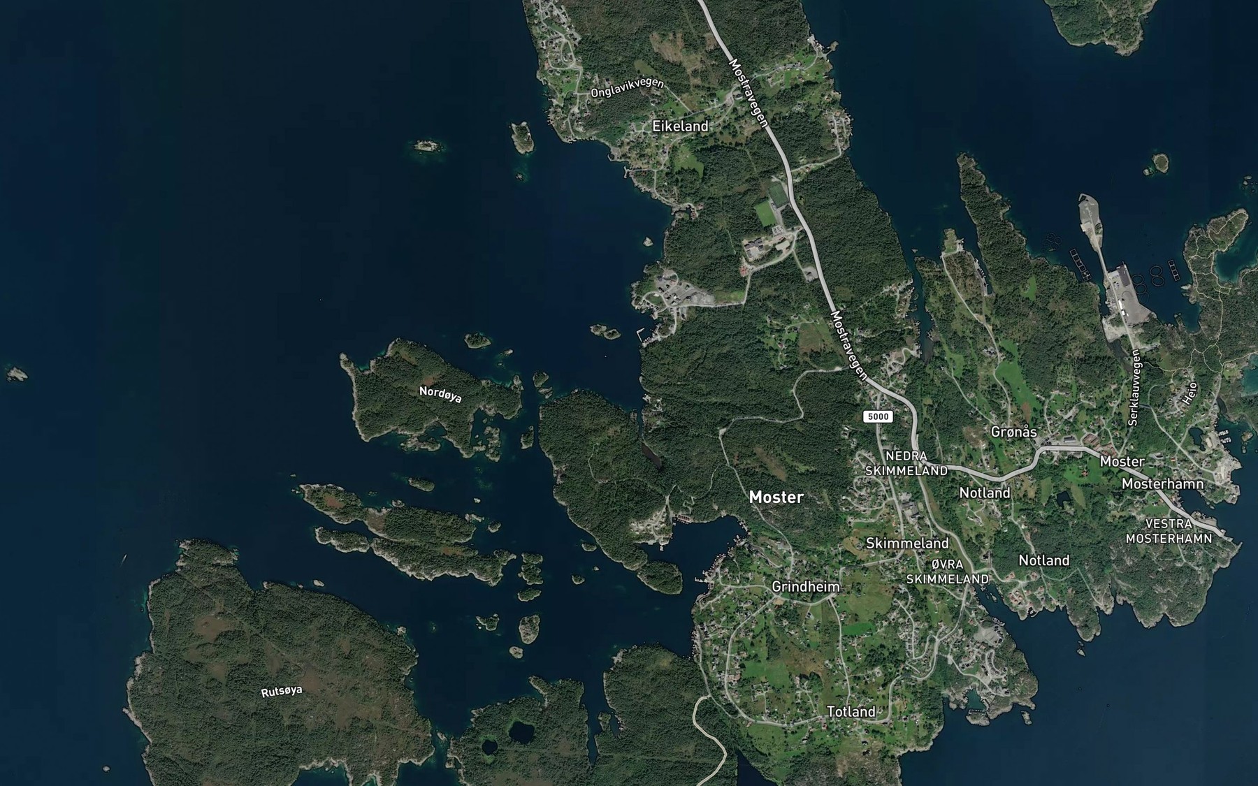 Satellite map of the Bavagen