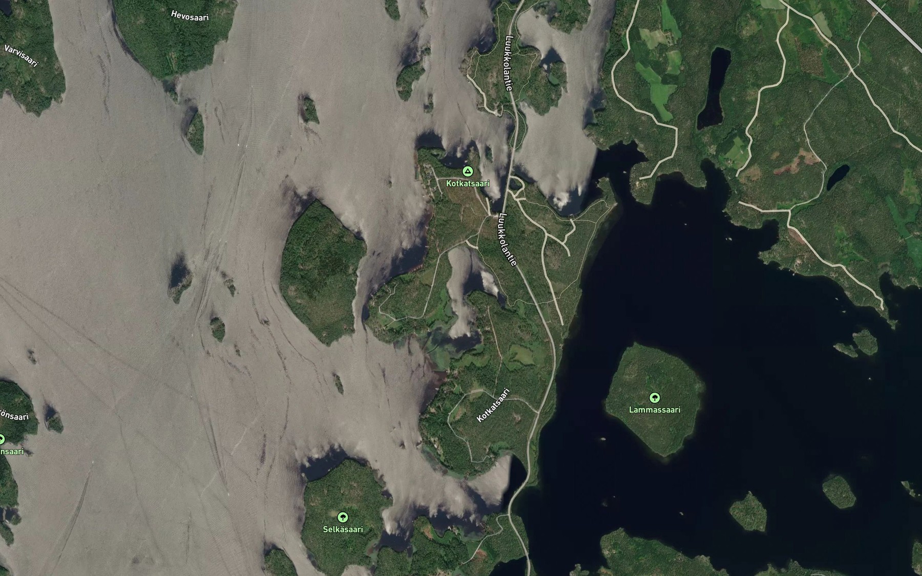 Satellite map of the Kotkatlahti
