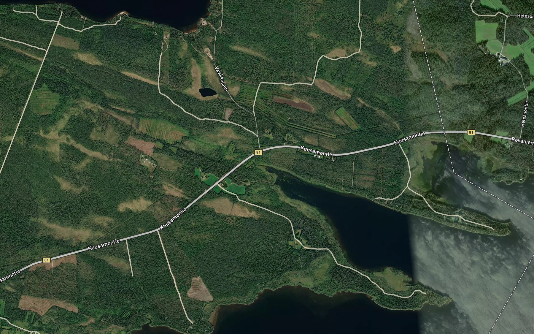 Satellite map of the Jortinpuro