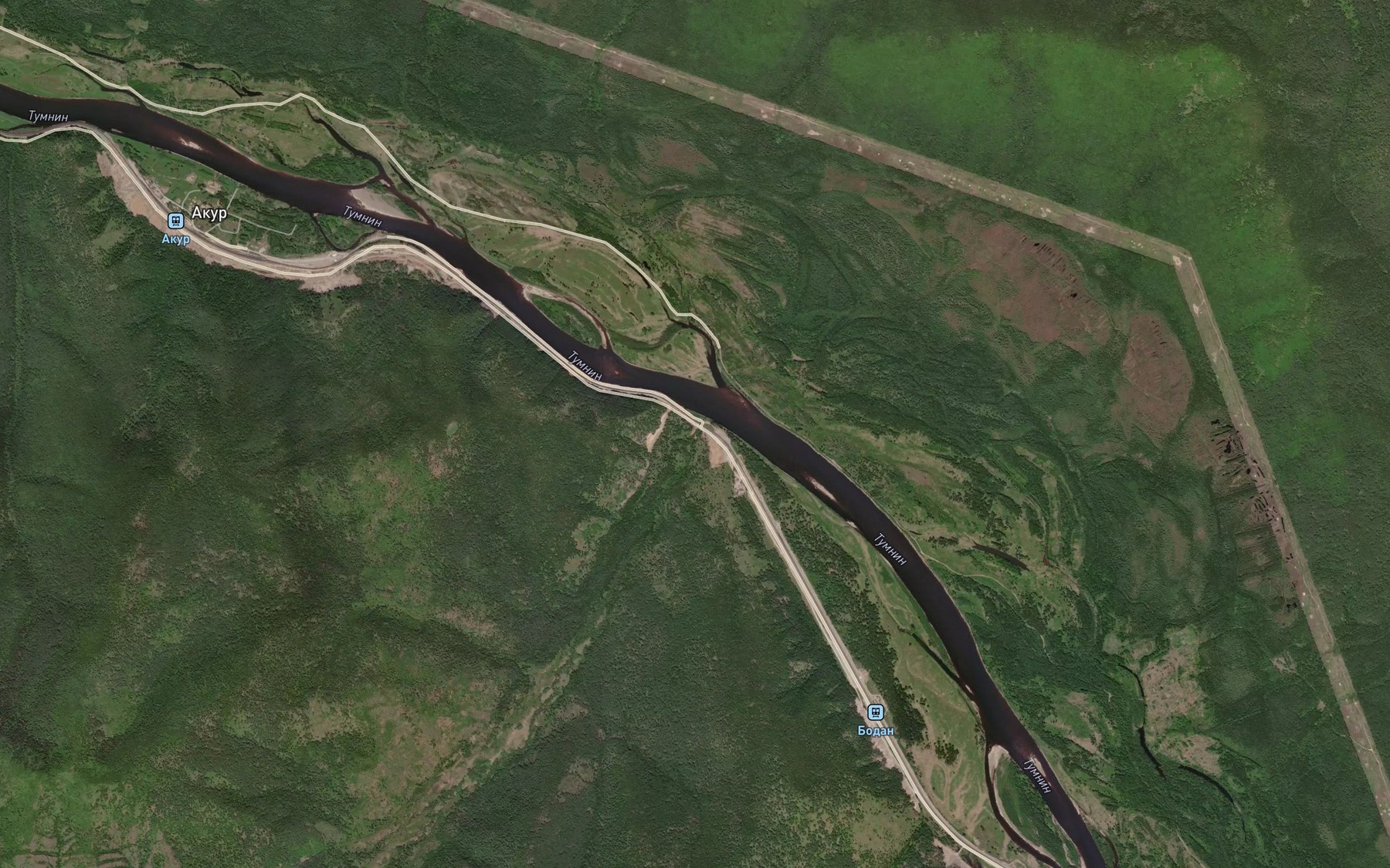 Satellite map of the Gornyy