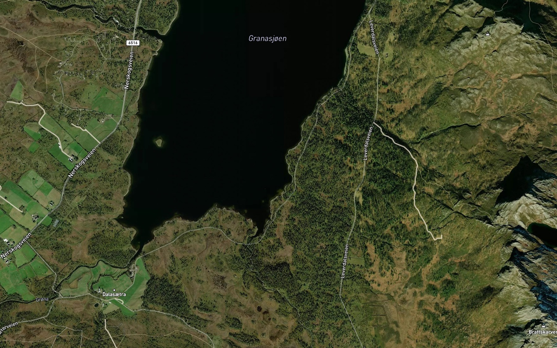 Satellite map of the Brattskarvbekken