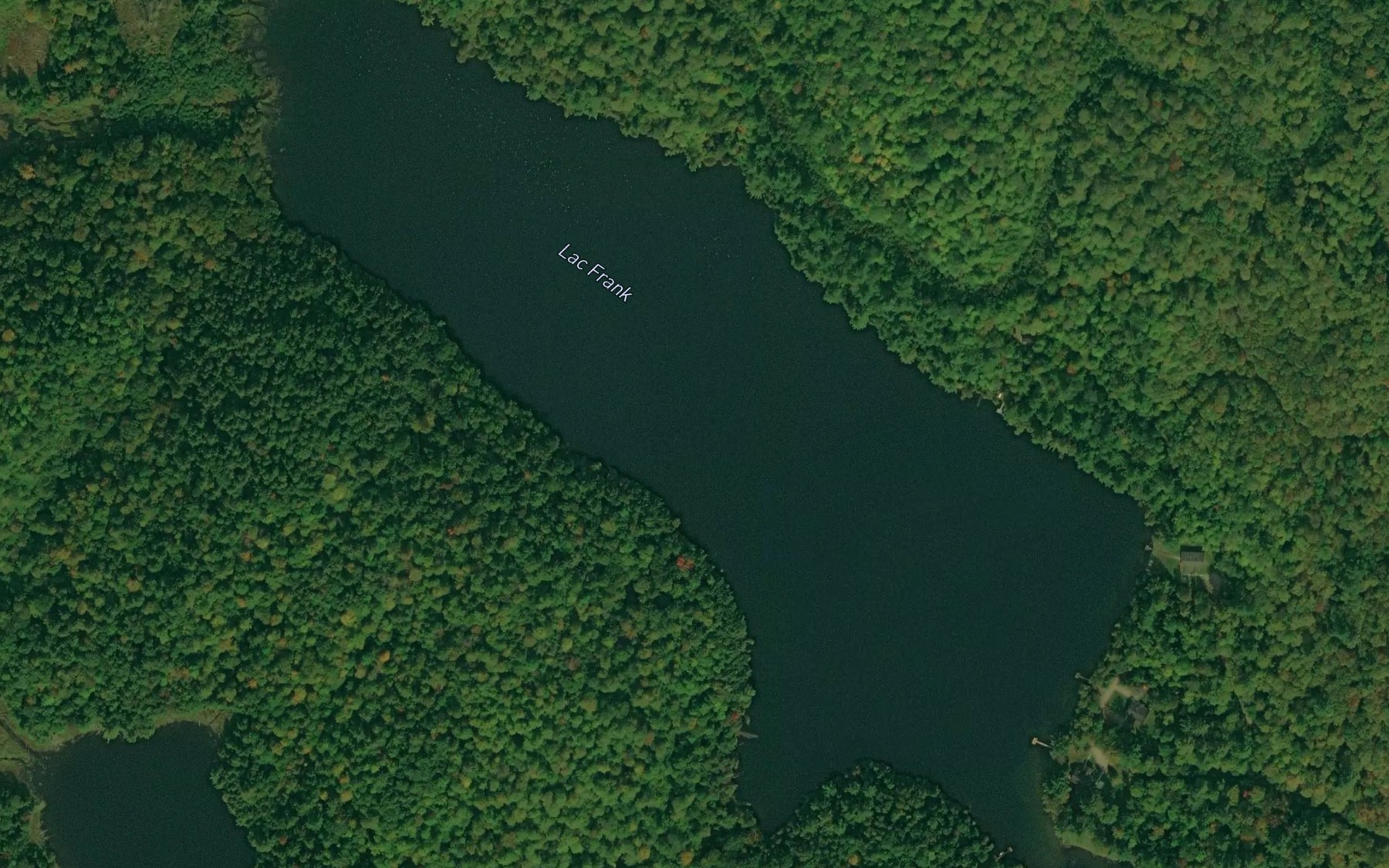 Satellite map of the Lac Frank