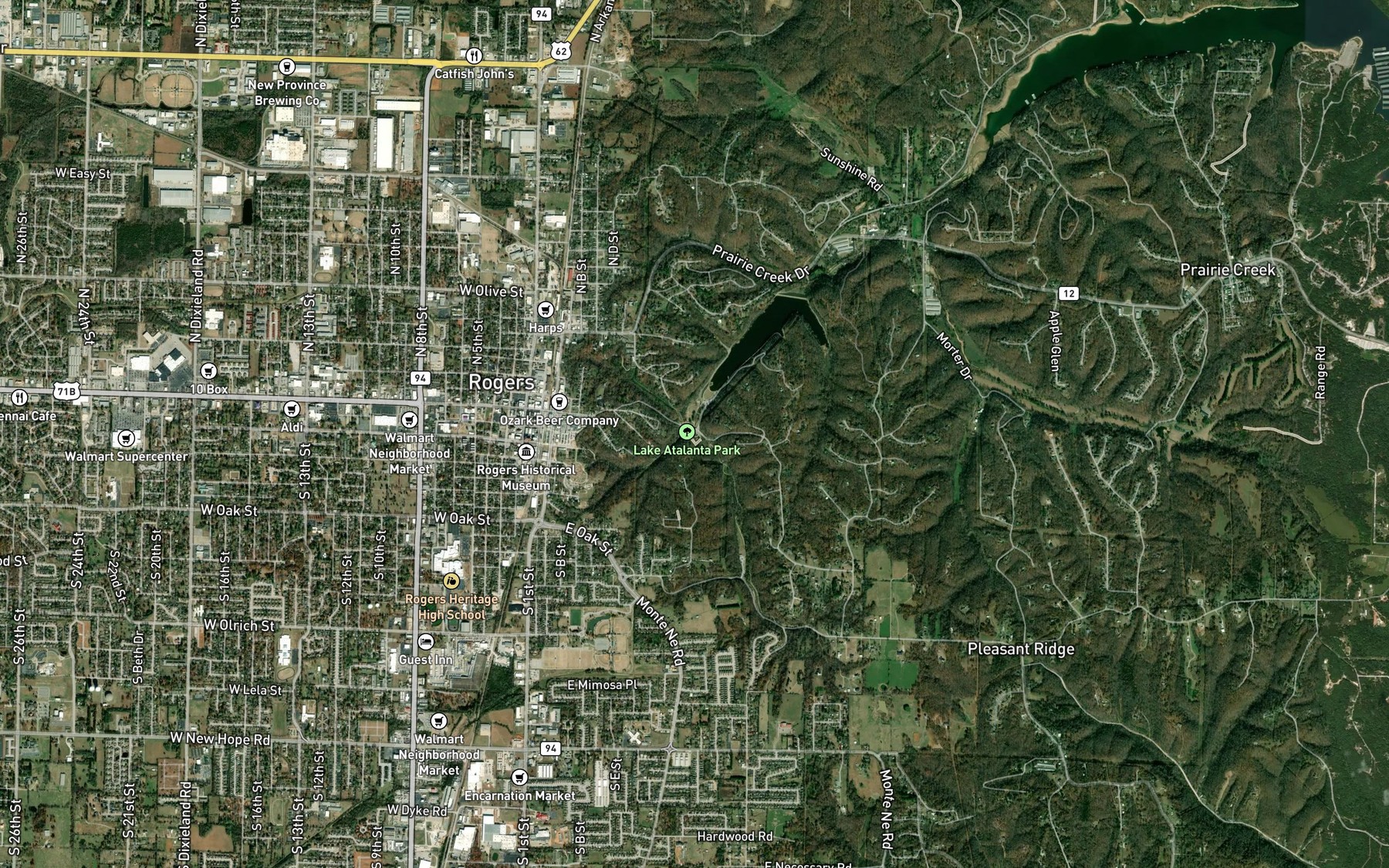 Satellite map of the Diamond Spring