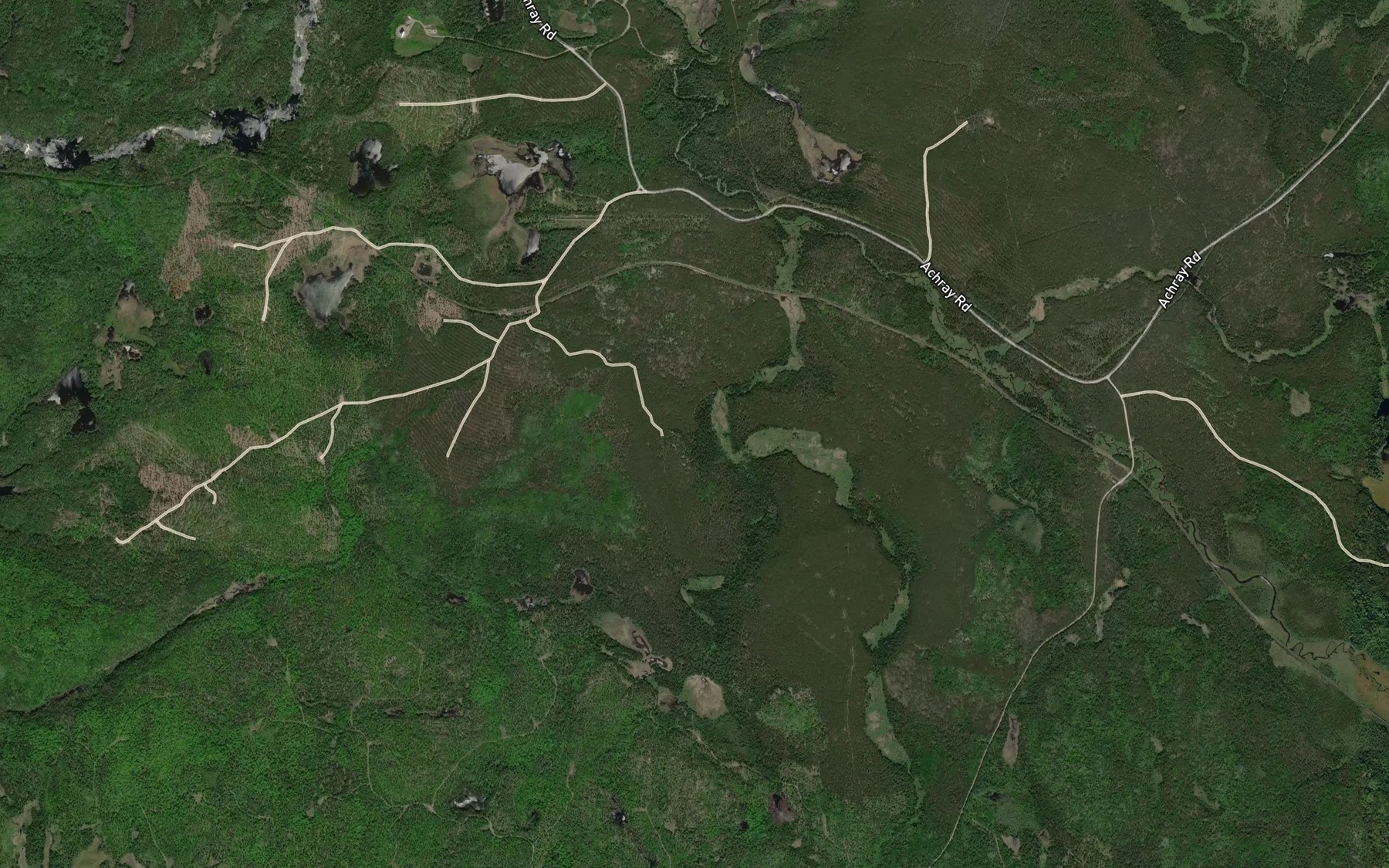 Satellite map of the North Dawn Creek