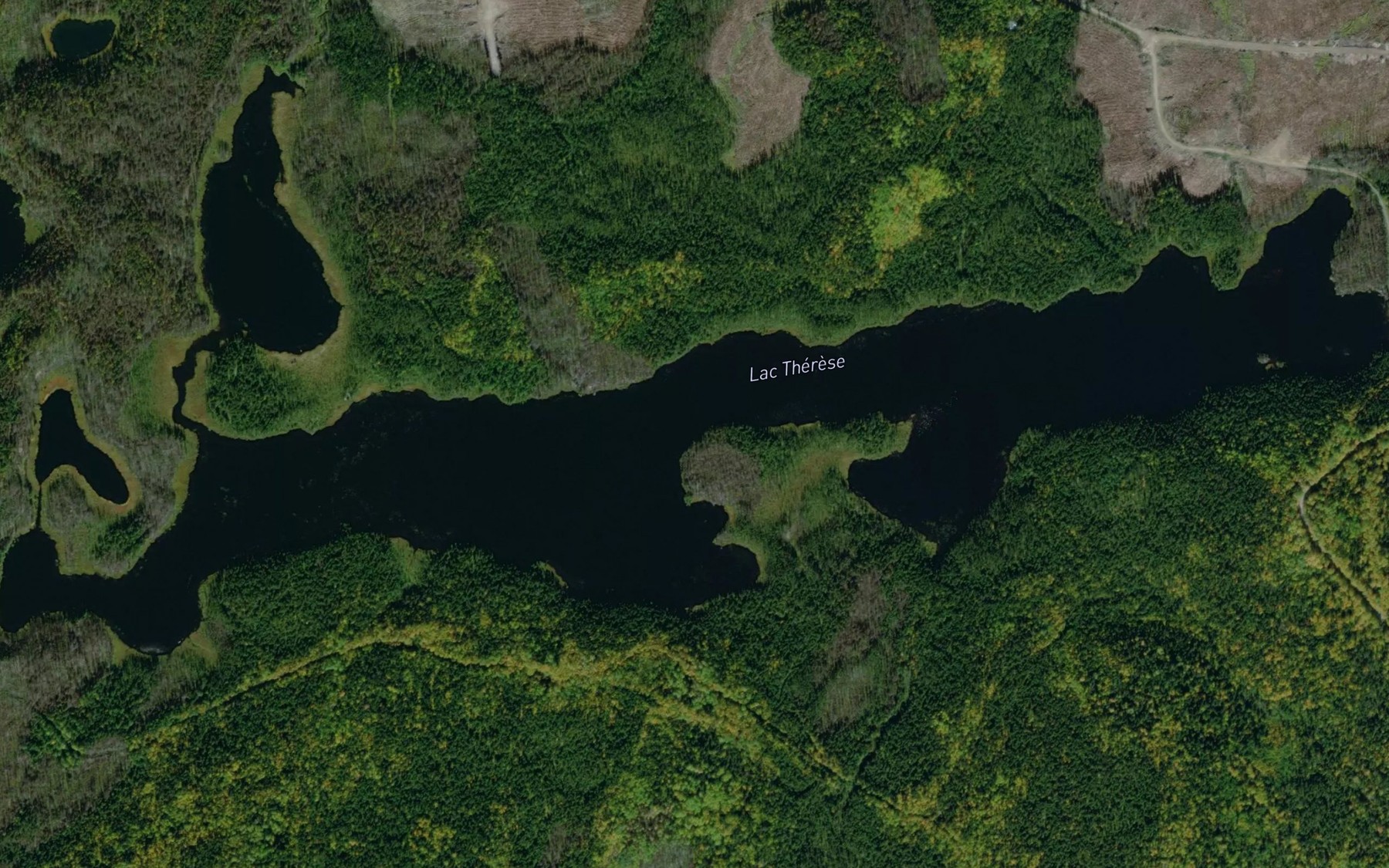Satellite map of the Lac Therese