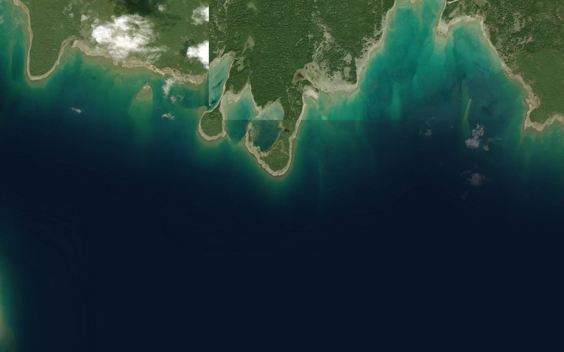 Satellite map of the Walkhouse Bay