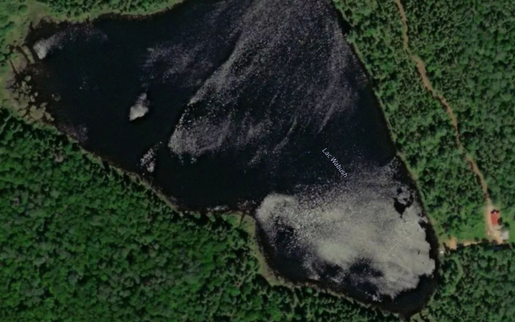 Satellite map of the Lac Wabush