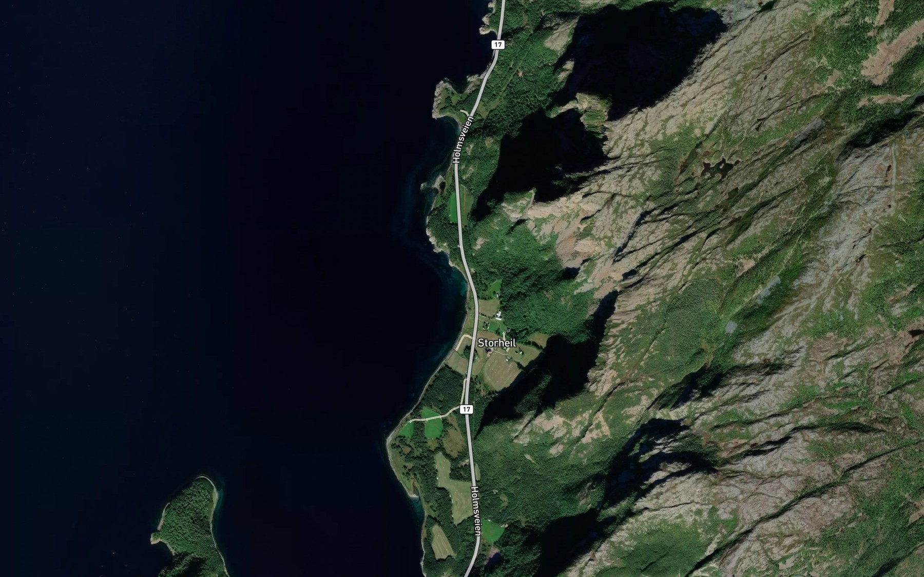 Satellite map of the Heilsvika