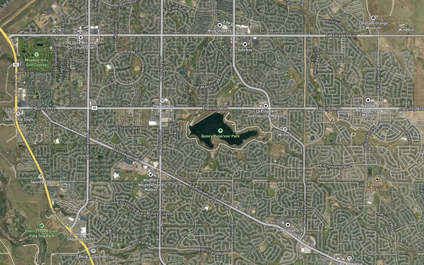 Satellite map of the Spot 6
