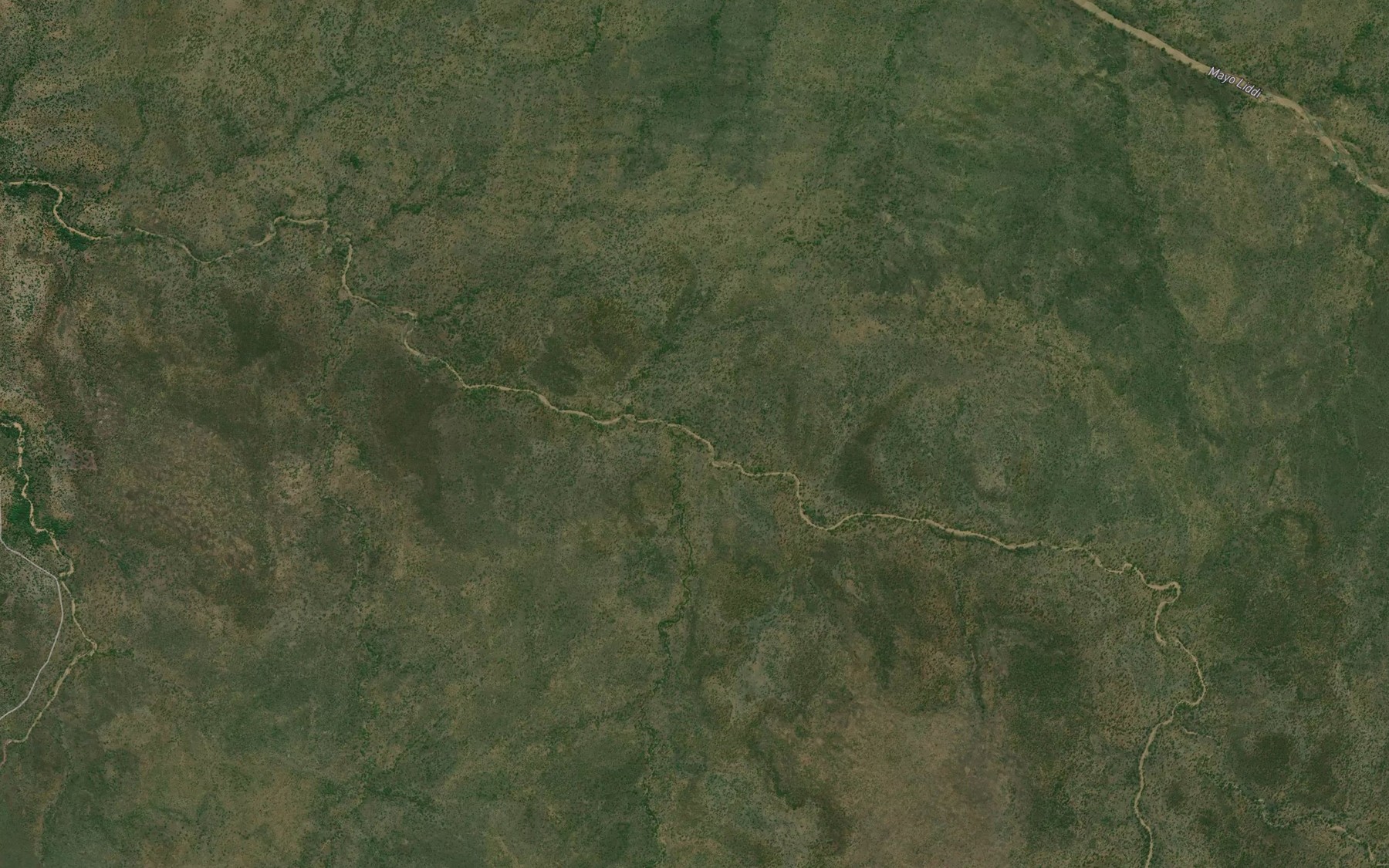 Satellite map of the Mayo Bikidi