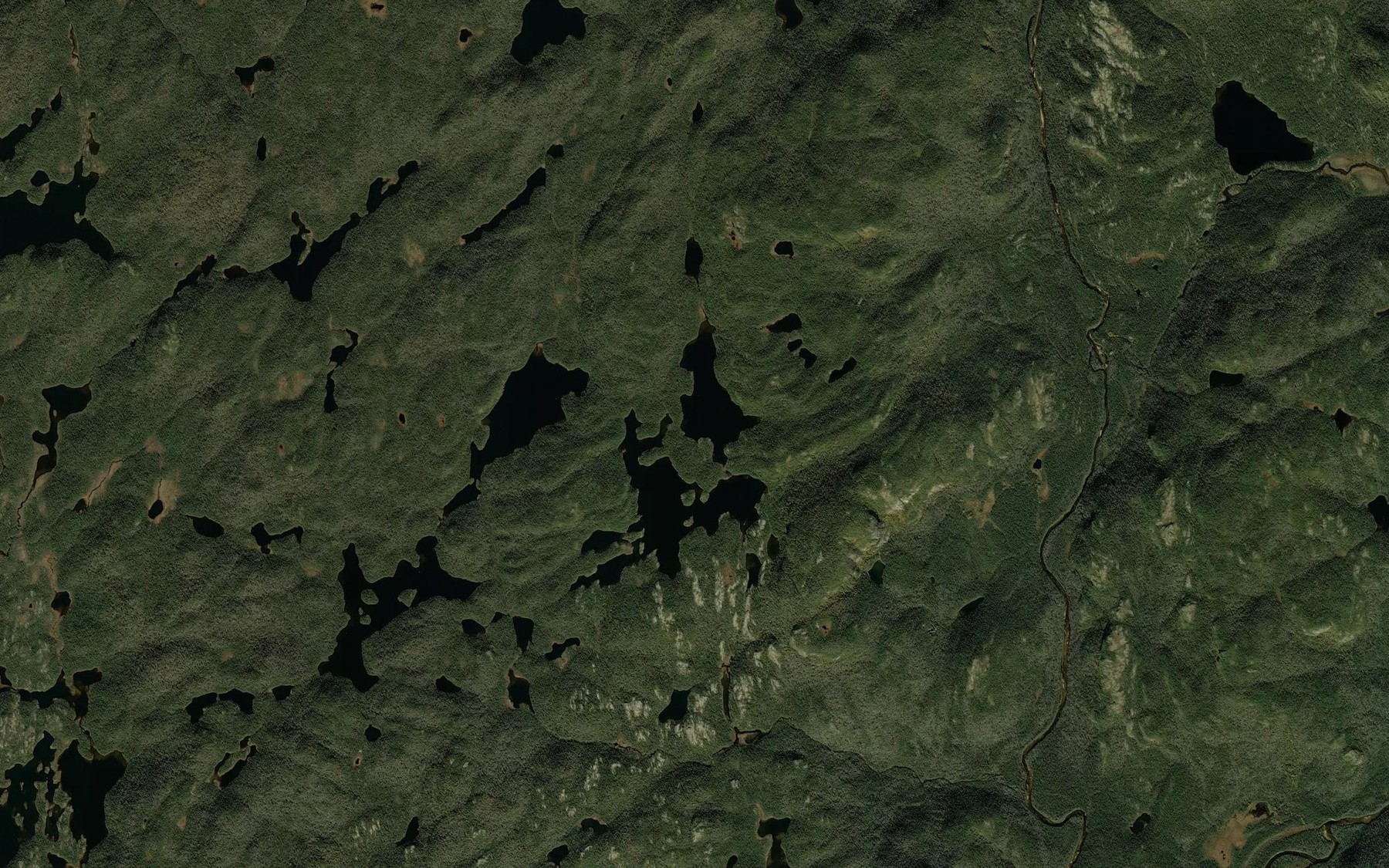 Satellite map of the Lac Mitshim Mukustshiau