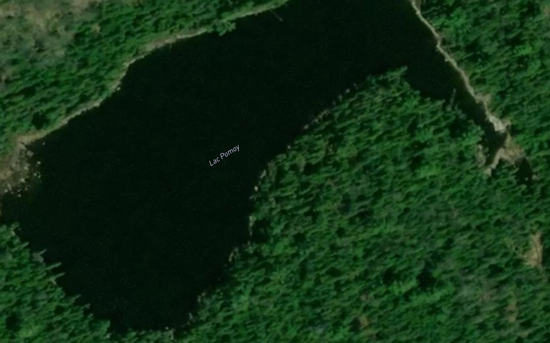 Satellite map of the Lac Pomoy