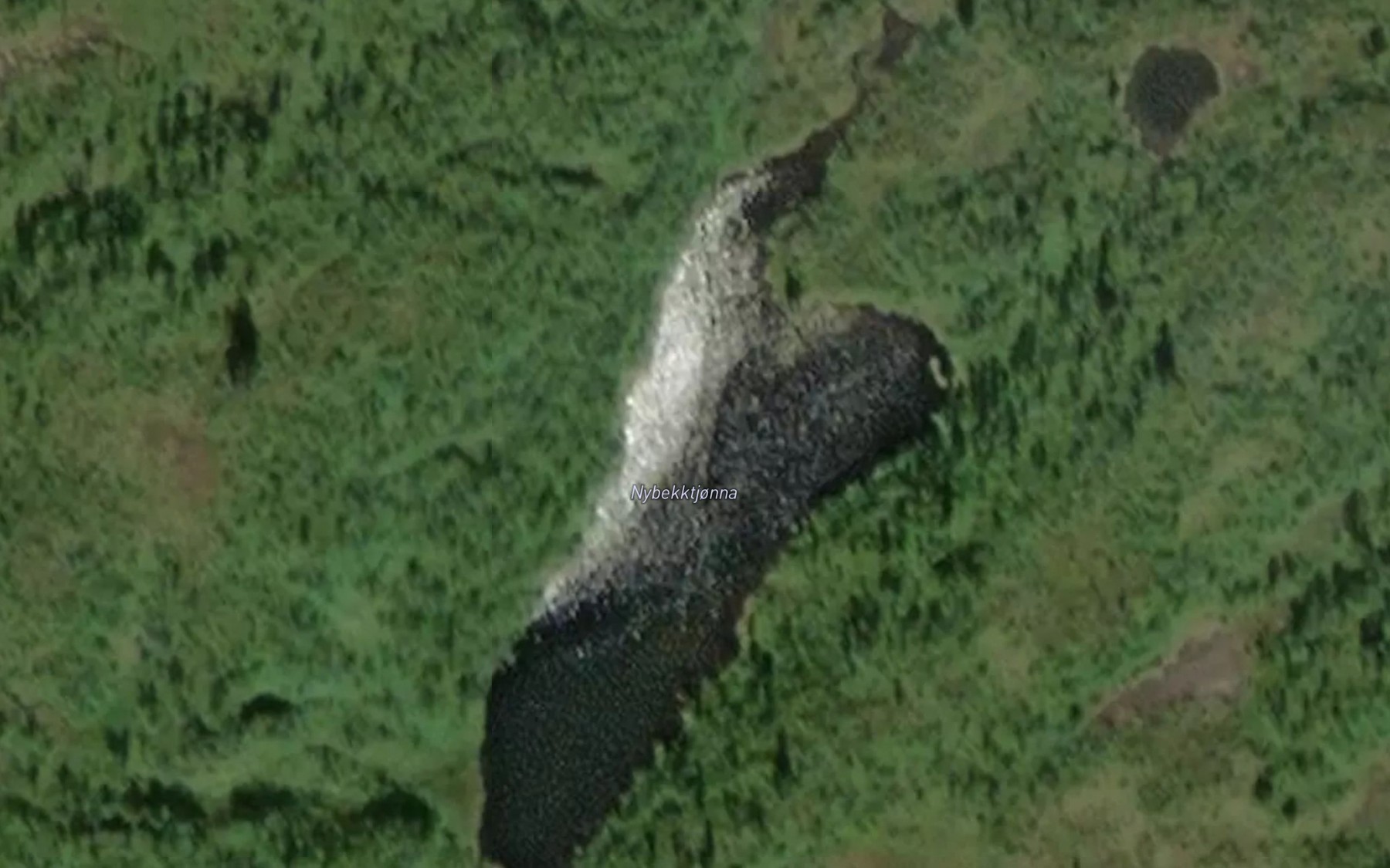 Satellite map of the Nybekktjorna