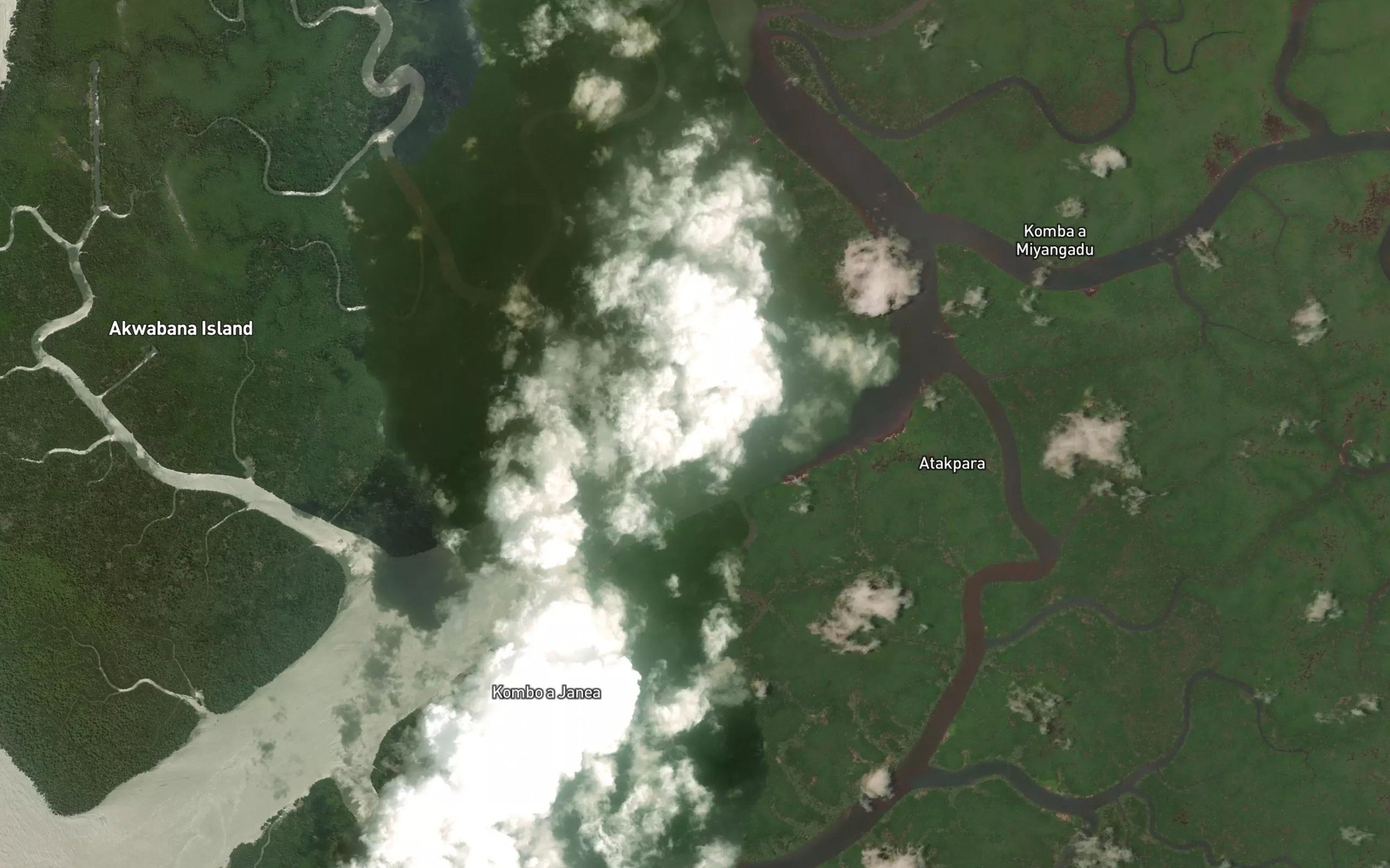 Satellite map of the Vigilant Creek