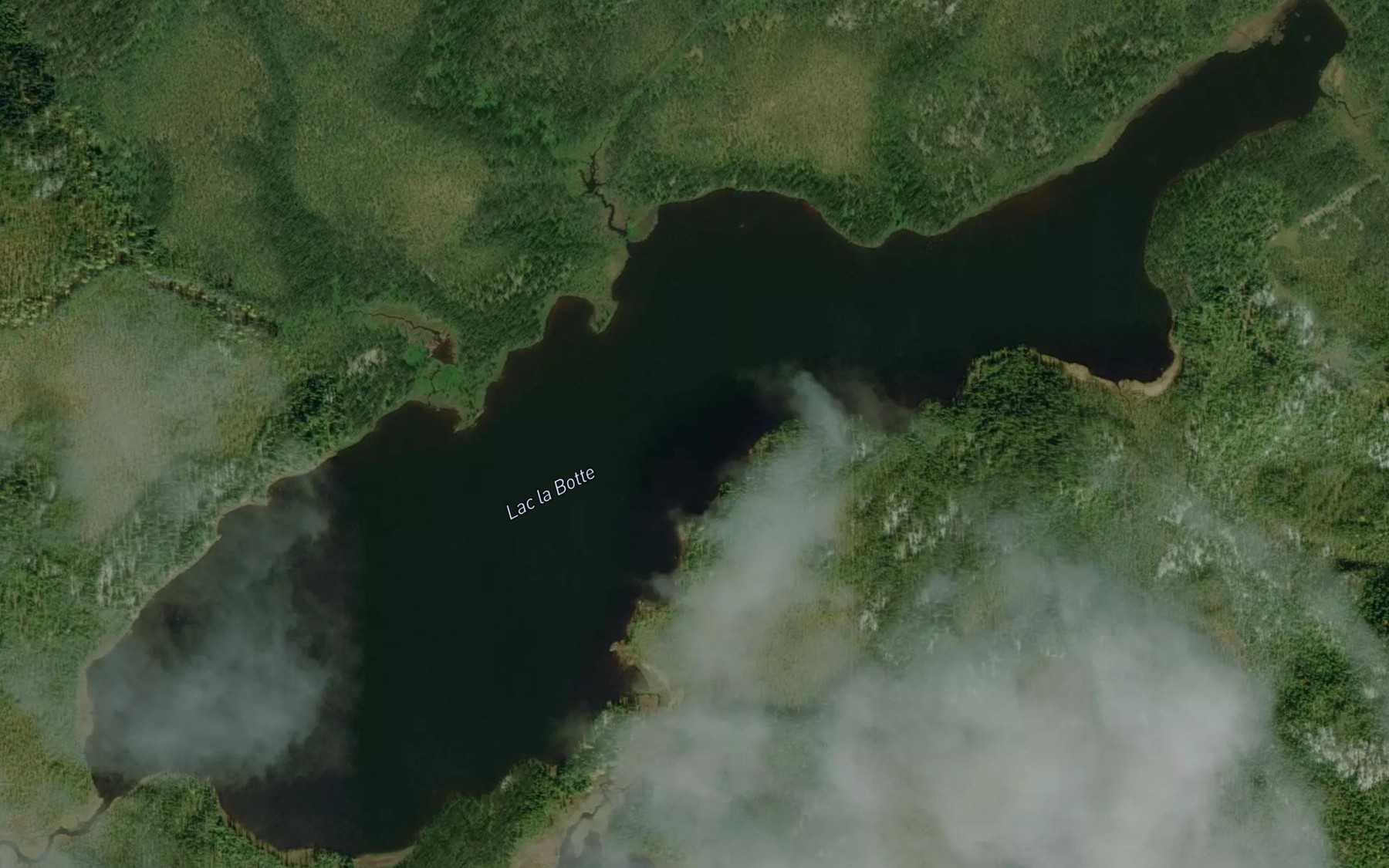 Satellite map of the Lac la Botte