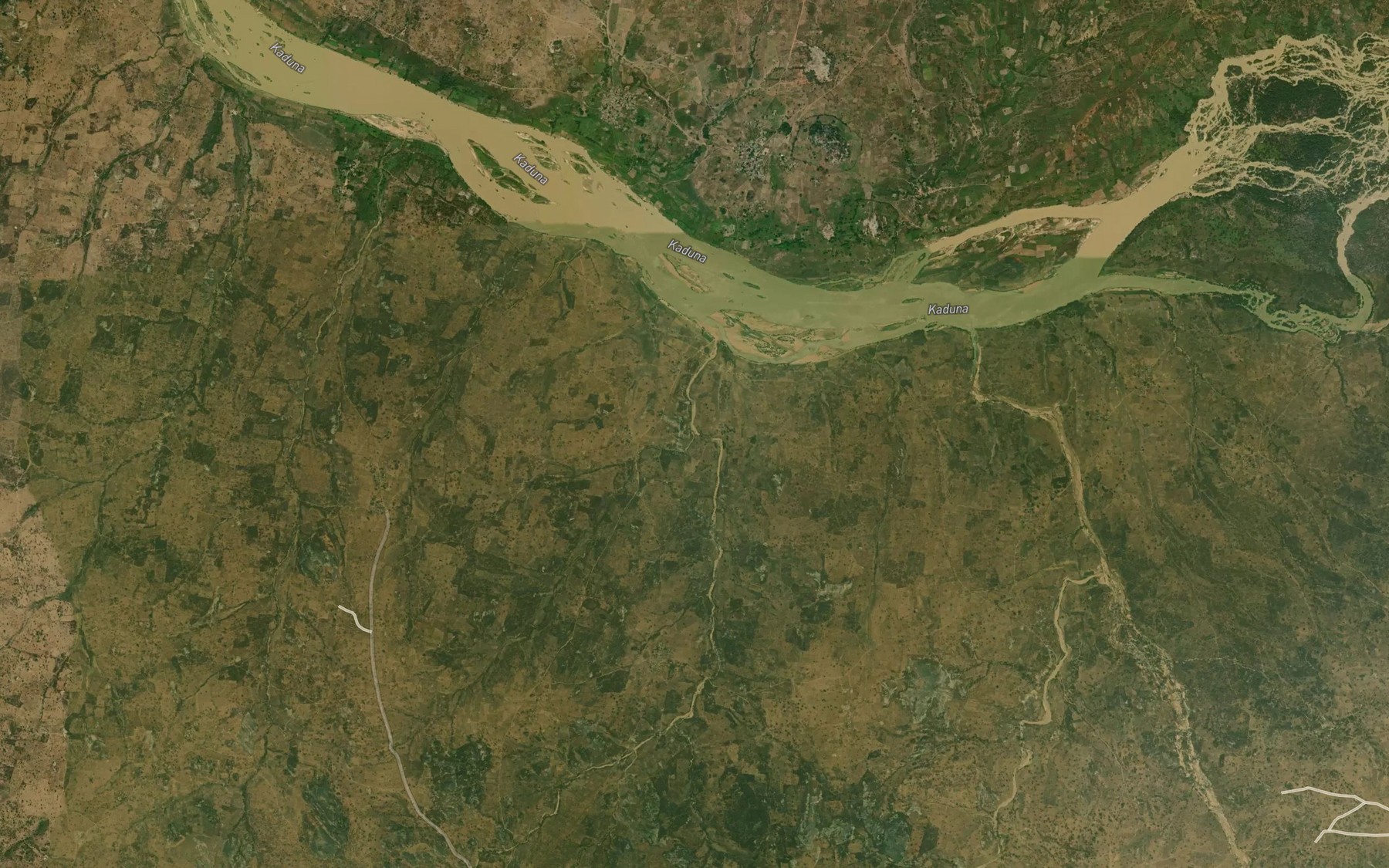 Satellite map of the River Igun