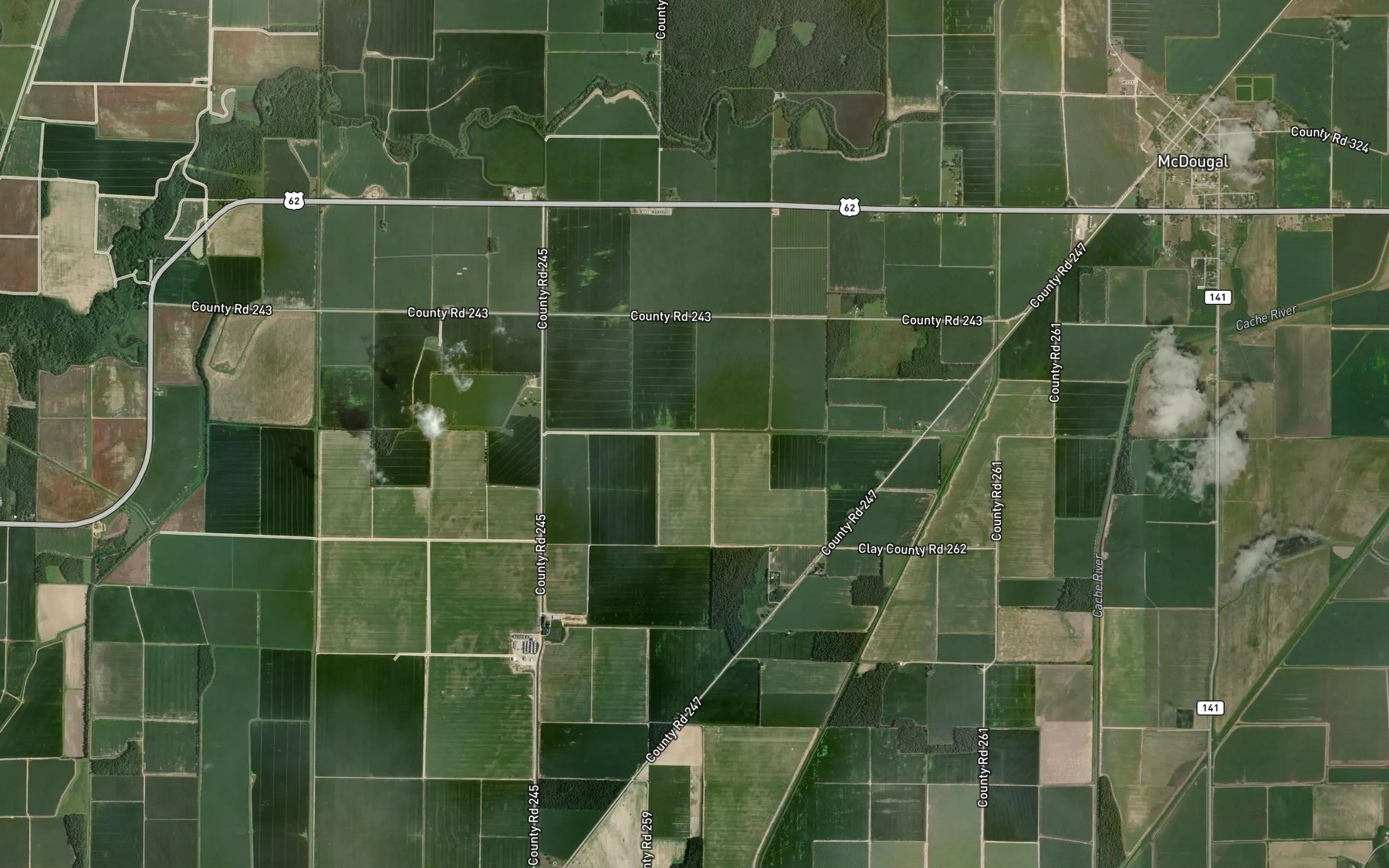 Satellite map of the Ditch Number 16