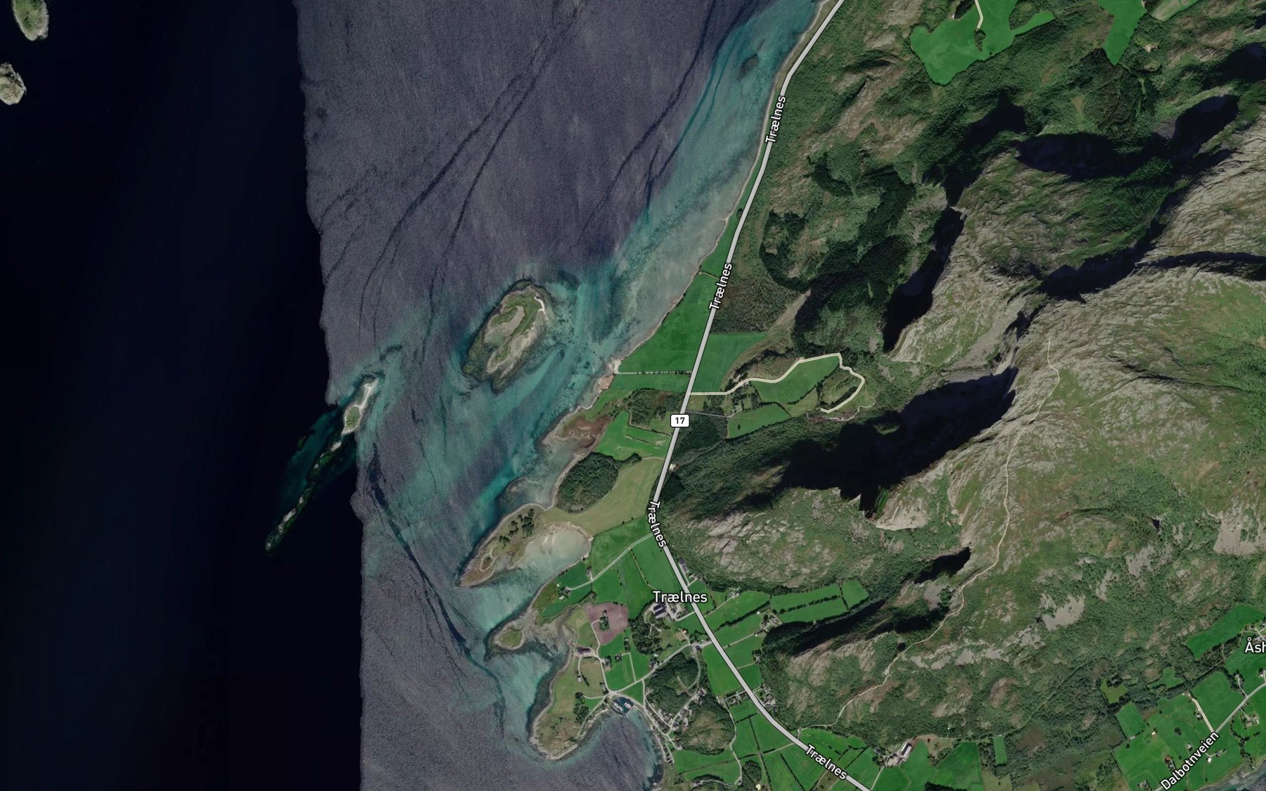 Satellite map of the Molnrasbekken