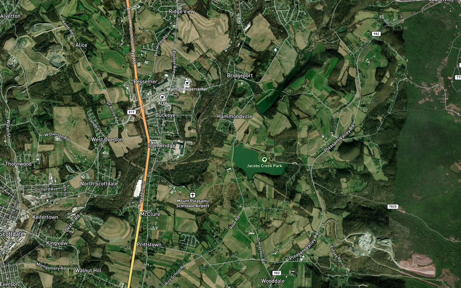Satellite map of the Pa-656 Reservoir