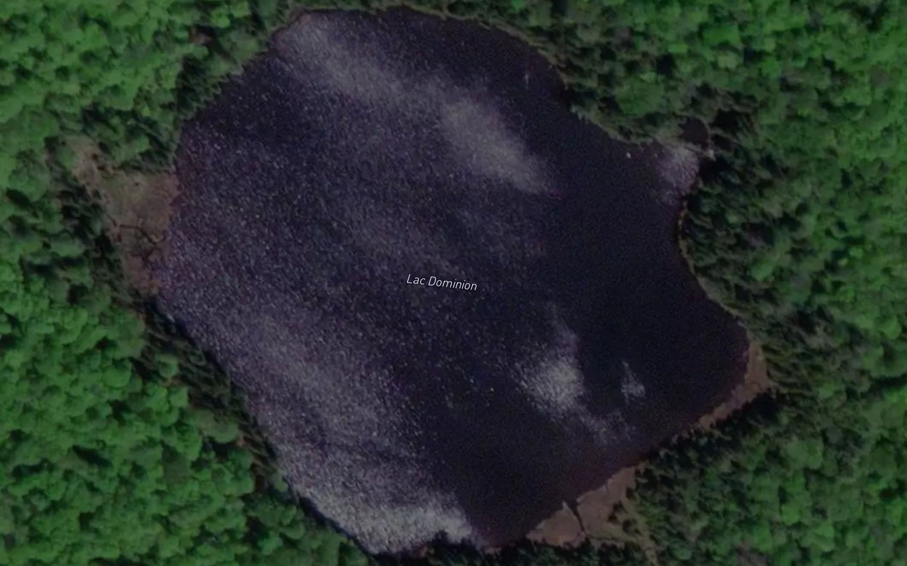 Satellite map of the Lac Dominion