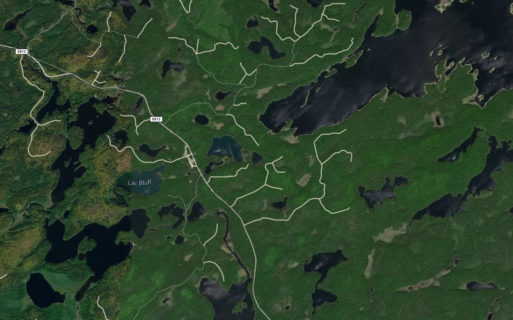 Satellite map of the Lac Doris