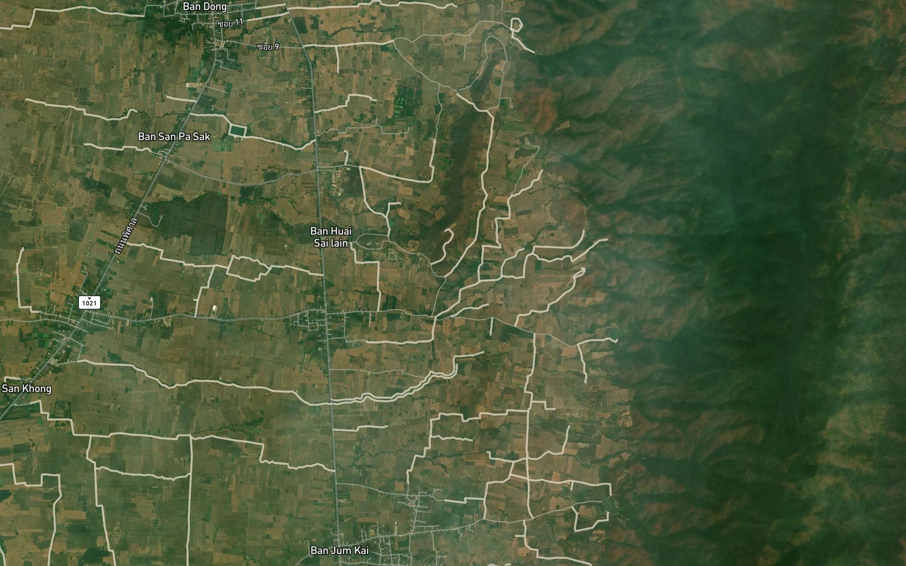 Satellite map of the Ang Kep Nam Huai Si Siat