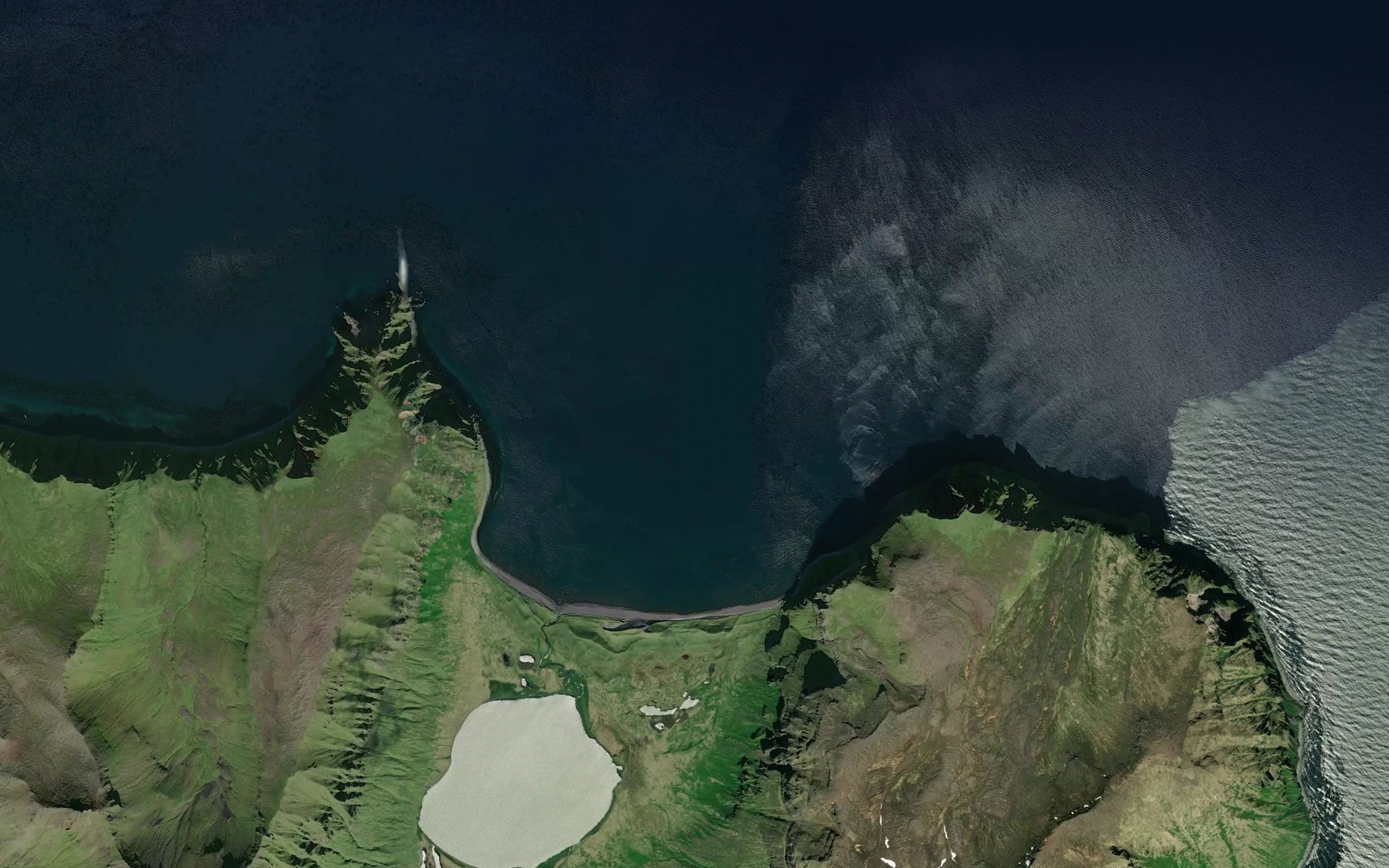 Satellite map of the Open Bight