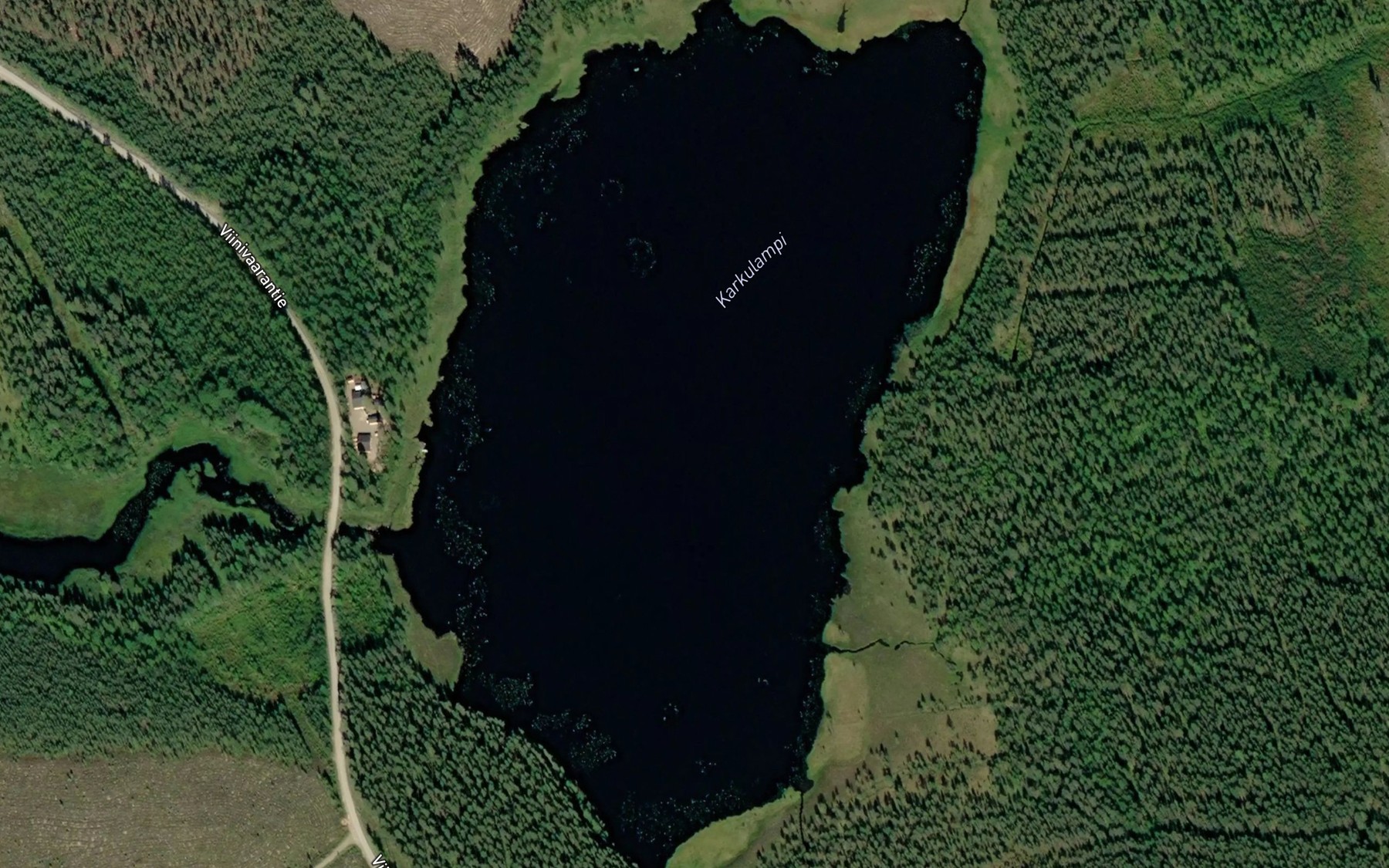 Satellite map of the Karkulampi
