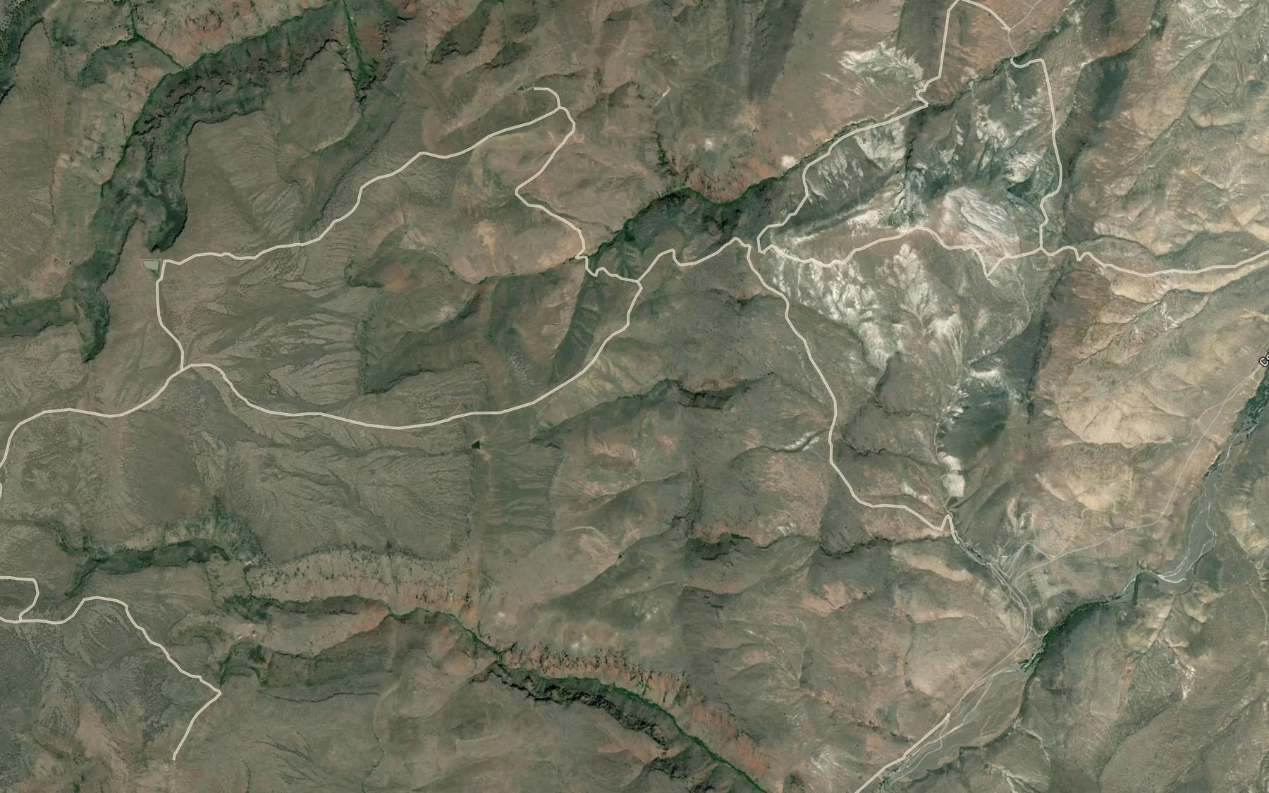 Satellite map of the Gacey Spring