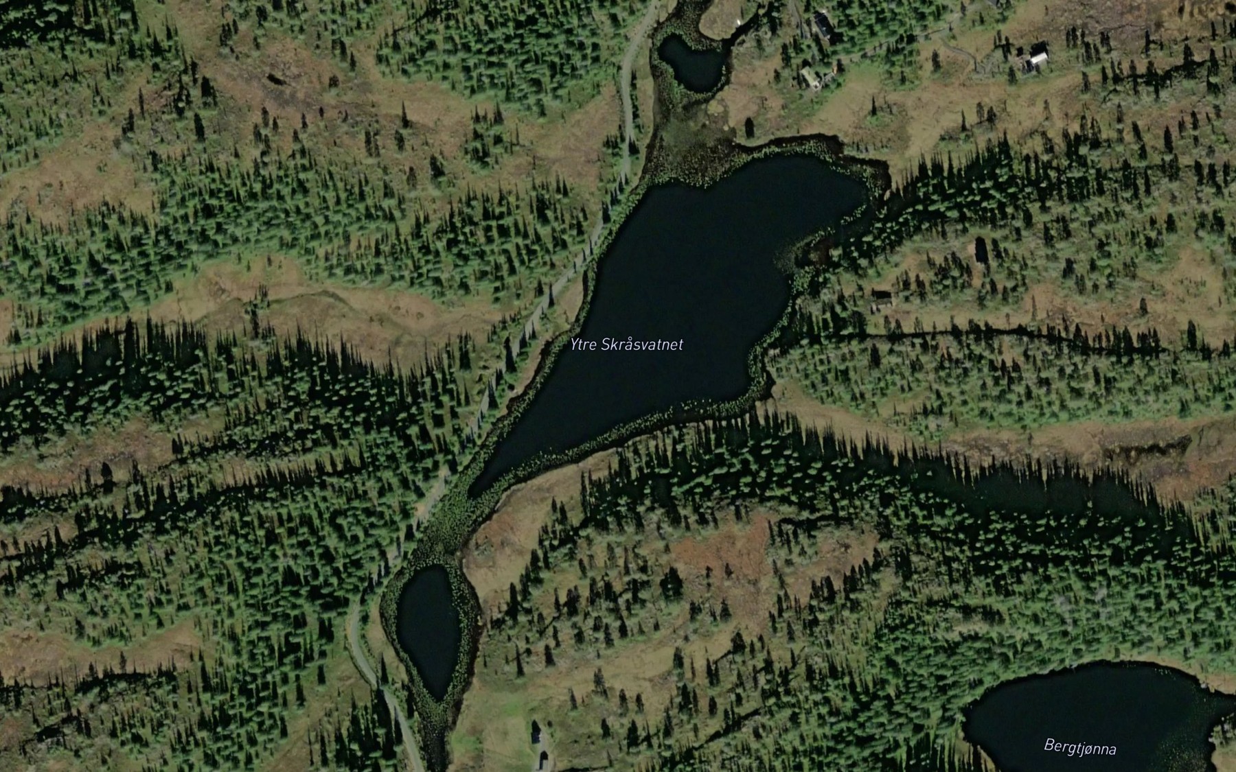 Satellite map of the Skrasvatn
