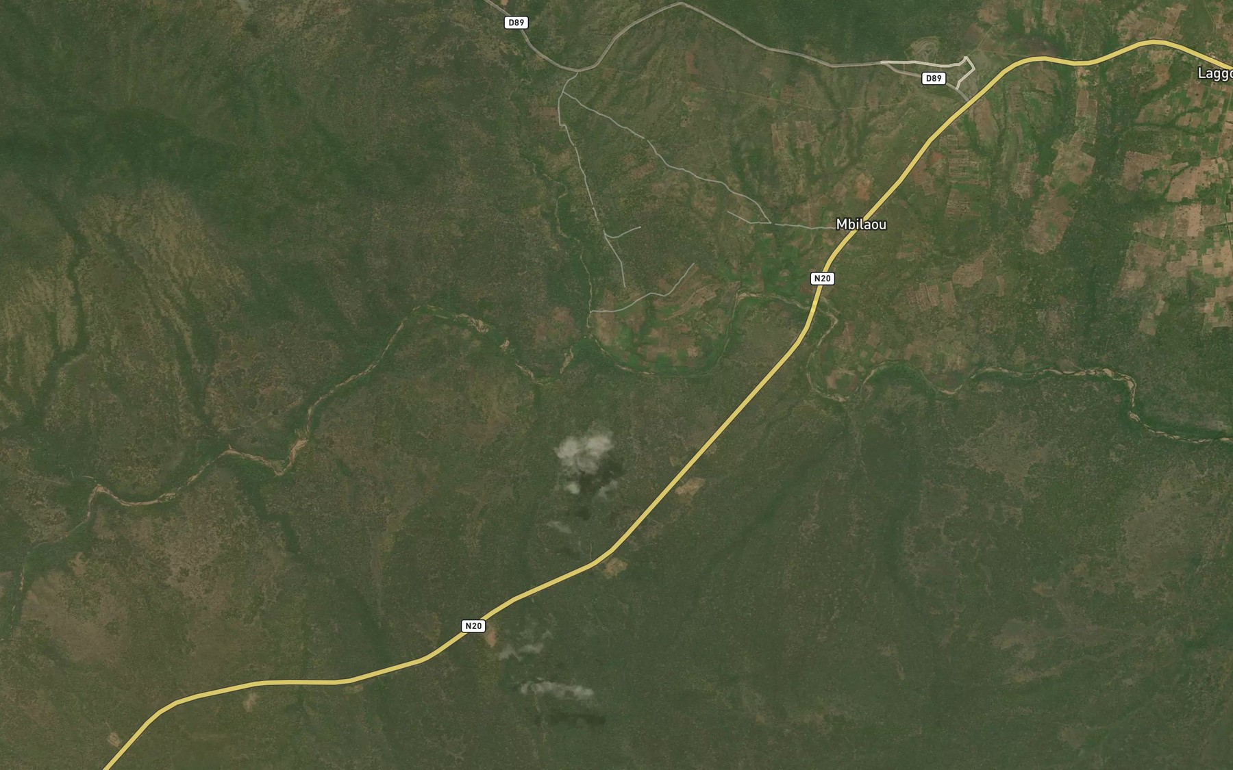 Satellite map of the Manday