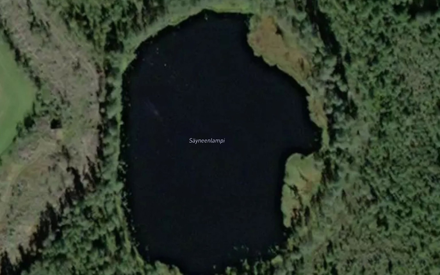 Satellite map of the Sayneenlampi