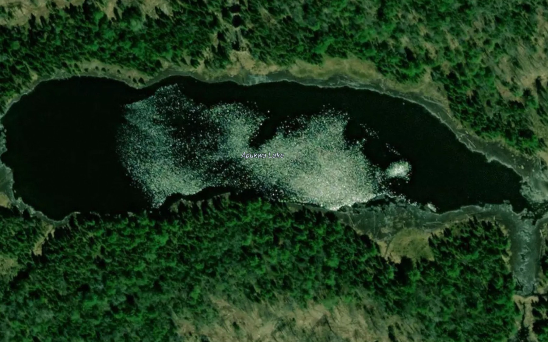 Satellite map of the Apukwa Lake