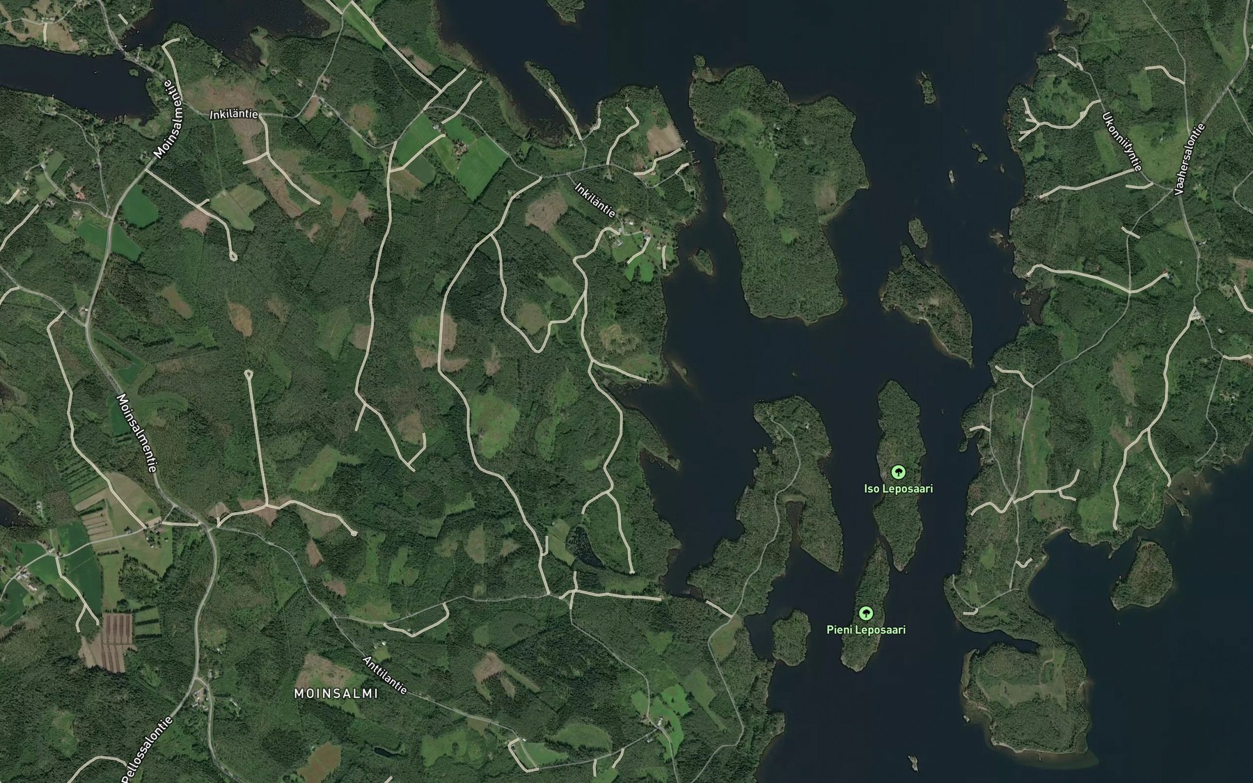 Satellite map of the Vaajalahti