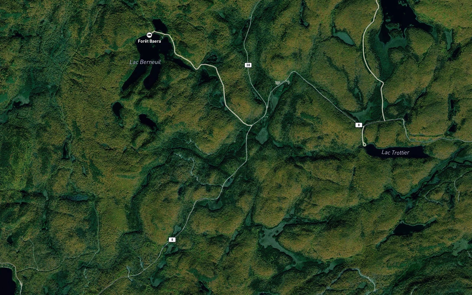 Satellite map of the La Belle Riviere