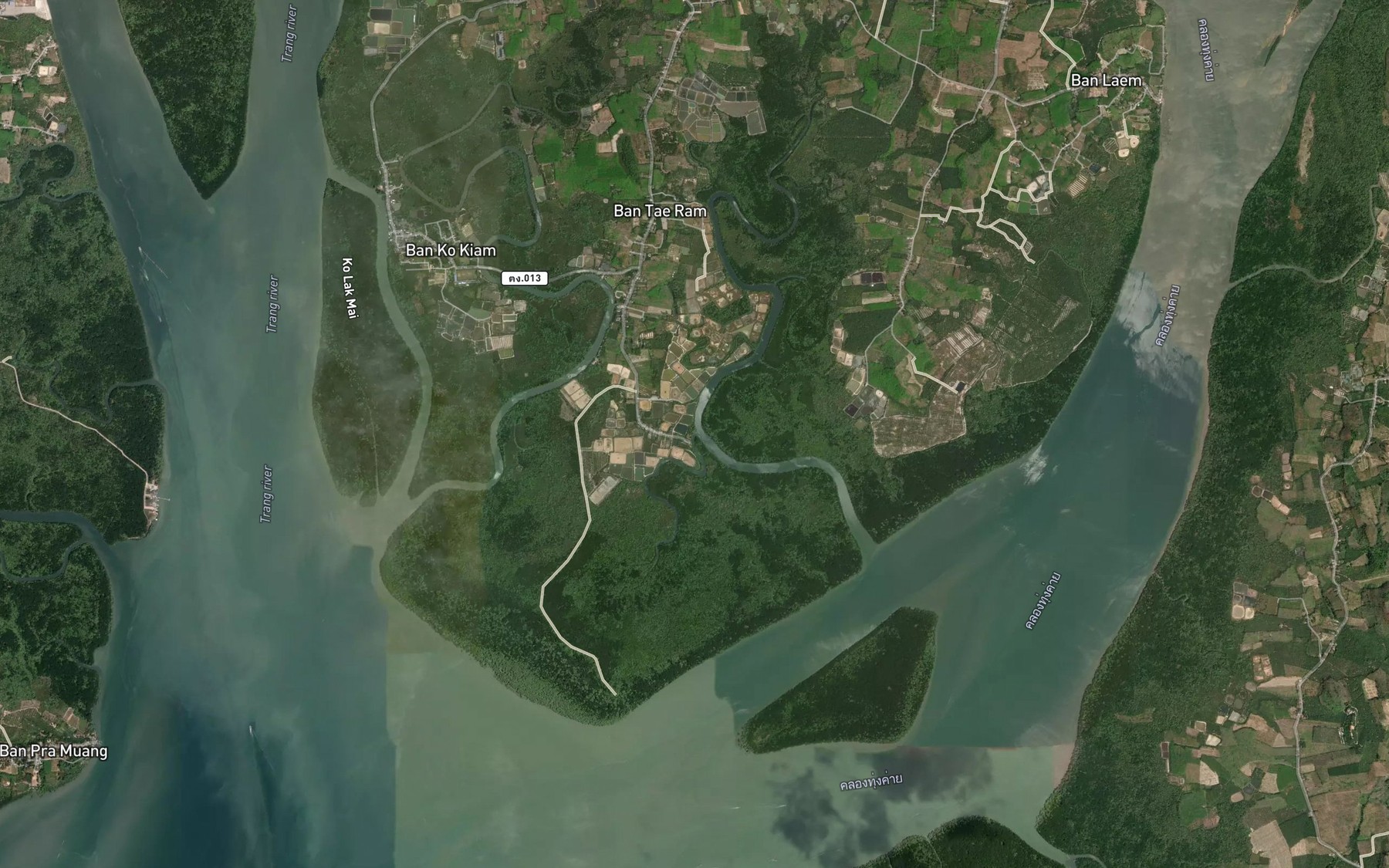 Satellite map of the Khlong Hin